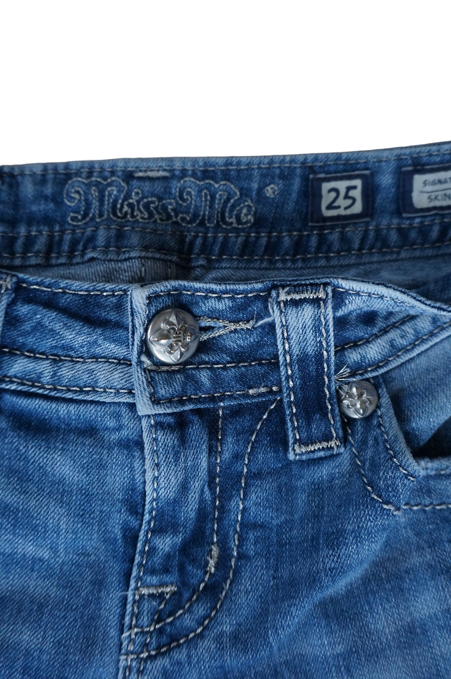 Light Wash Miss Me Skinny Jeans