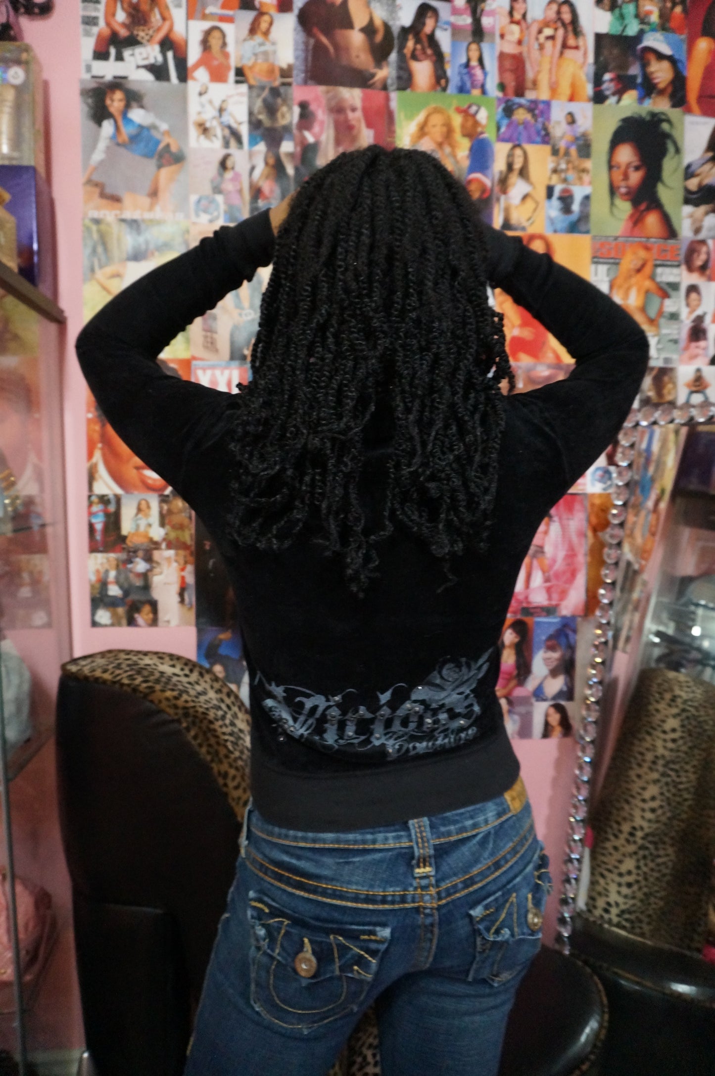 Black OG Vintage Mock Neck Juicy Couture Track Jacket