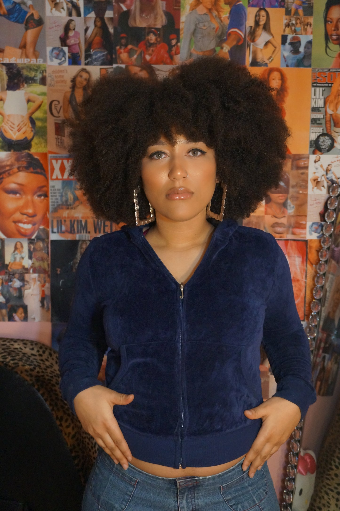 Royal Navy Blue OG Vintage Juicy Couture Track Jacket