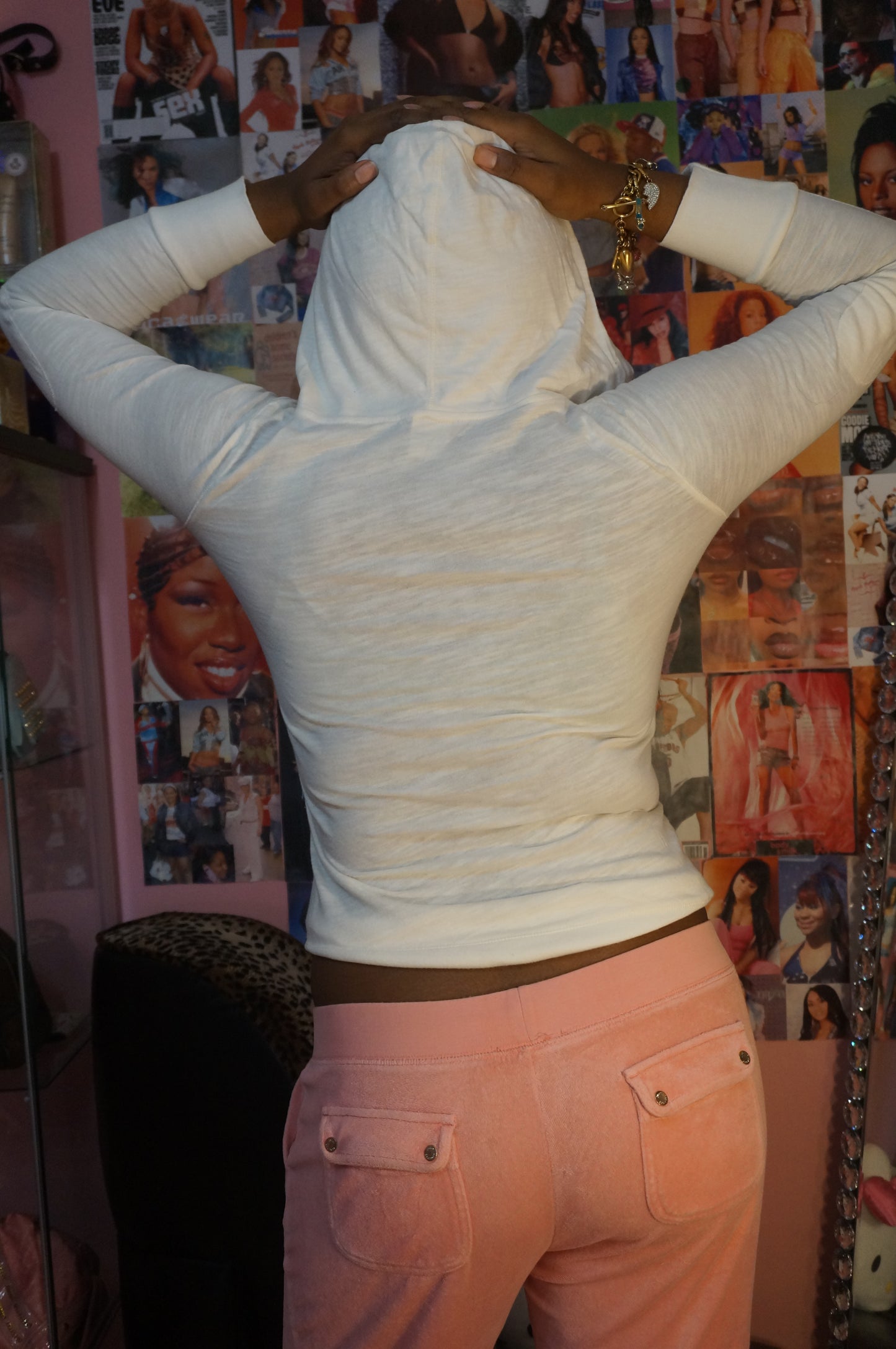 Bubble Gum Pink Juicy Couture Terry Cloth Track Pants