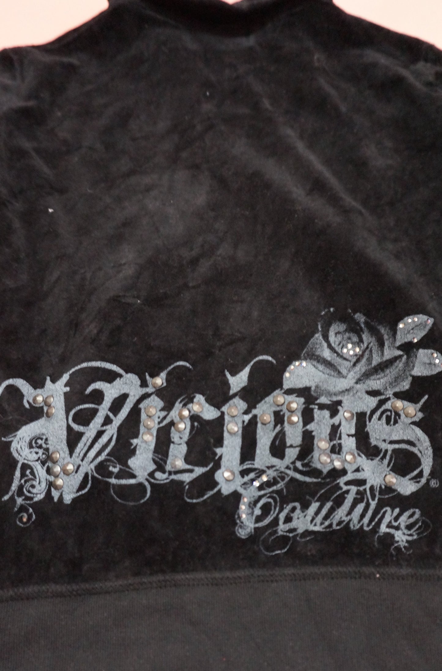 Black OG Vintage Mock Neck Juicy Couture Track Jacket