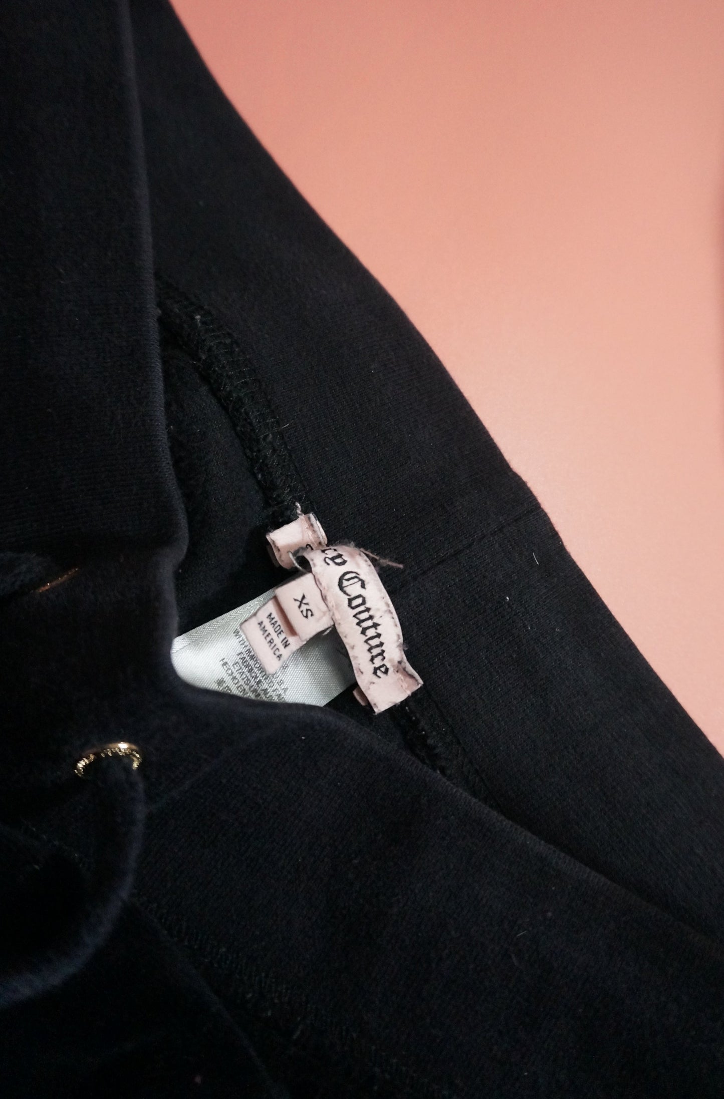 Black and Pink Juicy Couture Velour Tracksuit