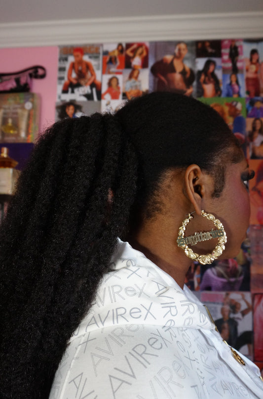 Sagittarius Zodiac Gold Hoops