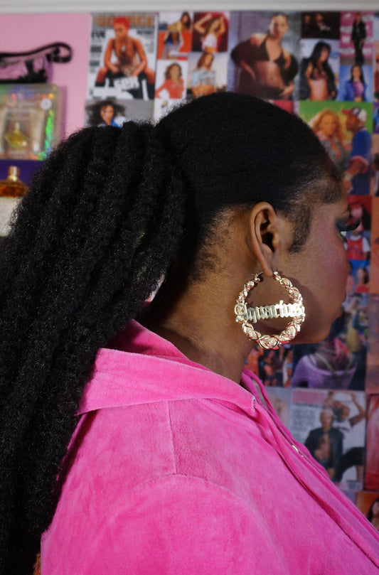 Aquarius Zodiac Gold Hoops