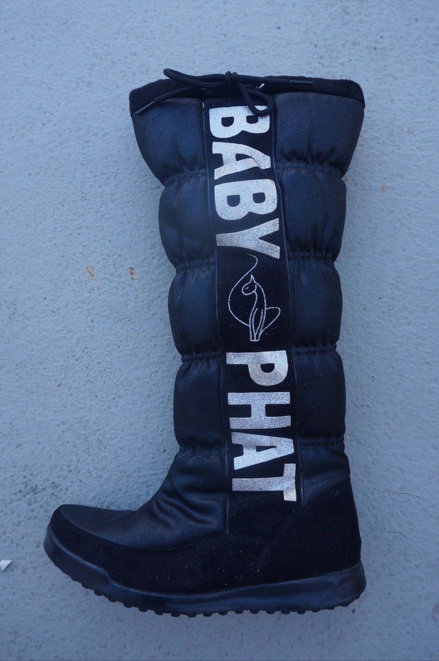 Black and Silver Baby Phat Boots