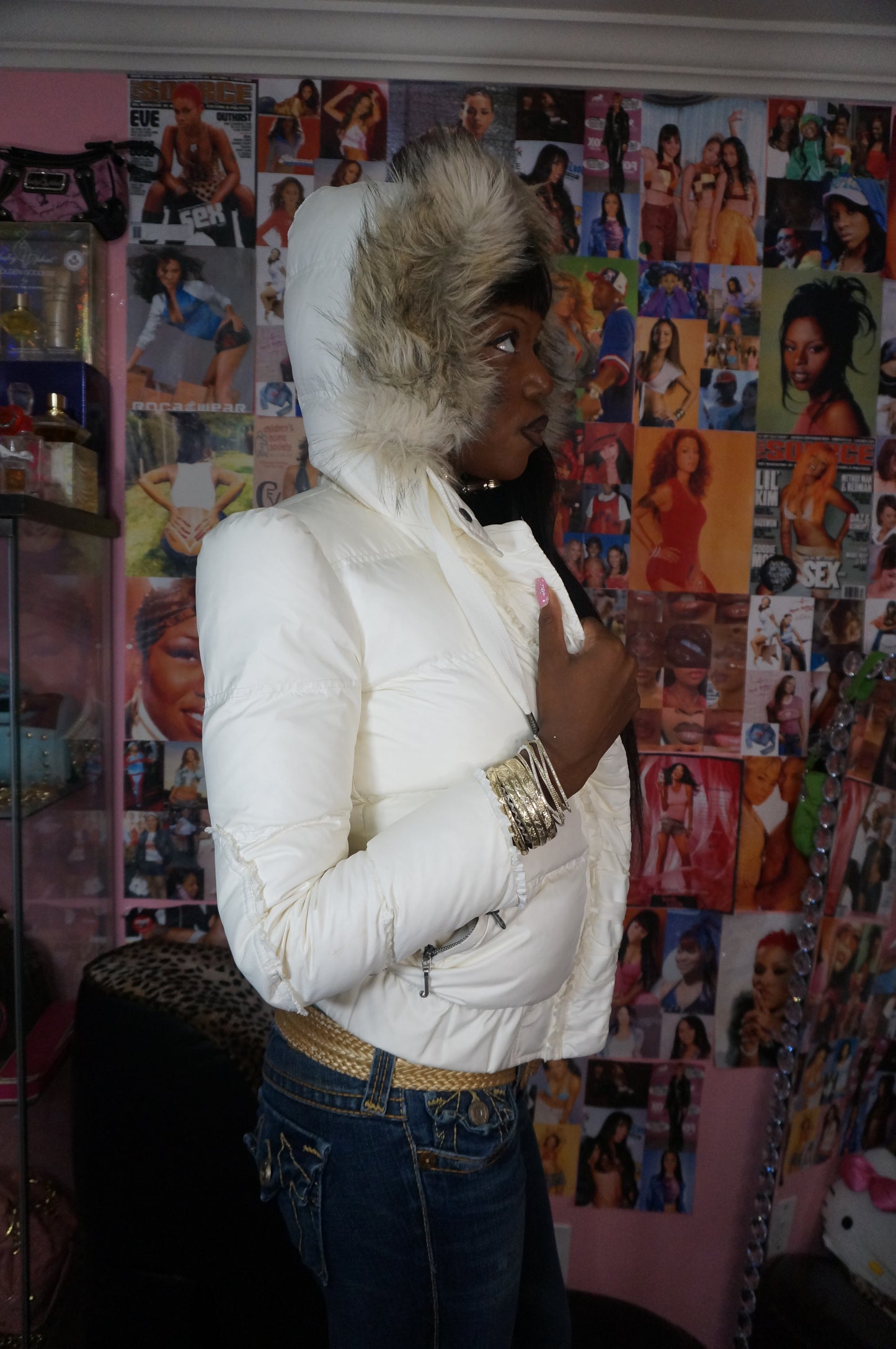 White Juicy Couture Puffer Coat
