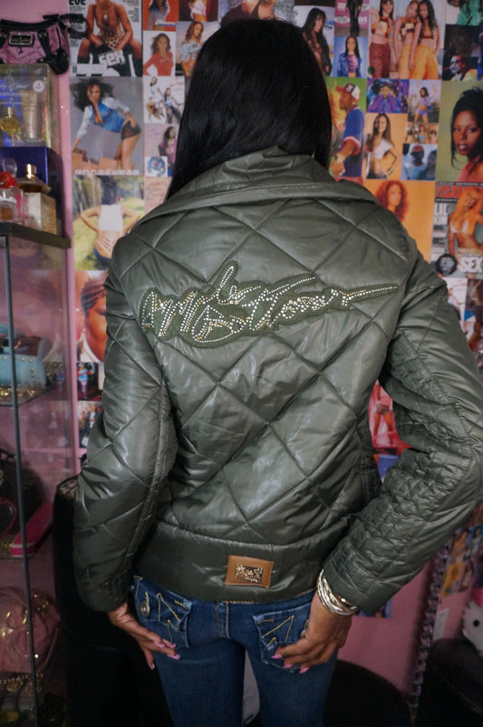 Army Green Apple Bottoms coat