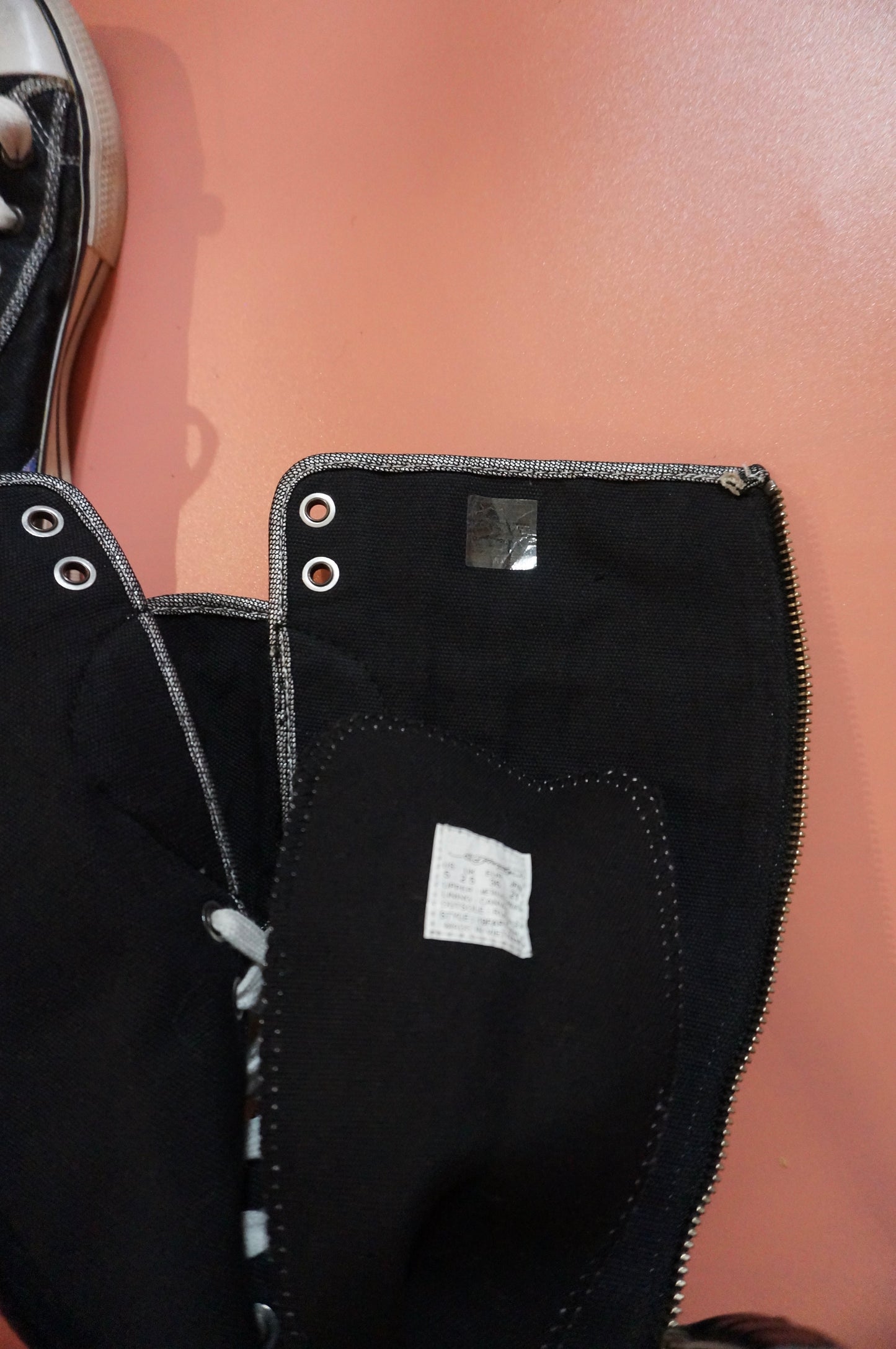 Black Ed Hardy Knee high sneakers