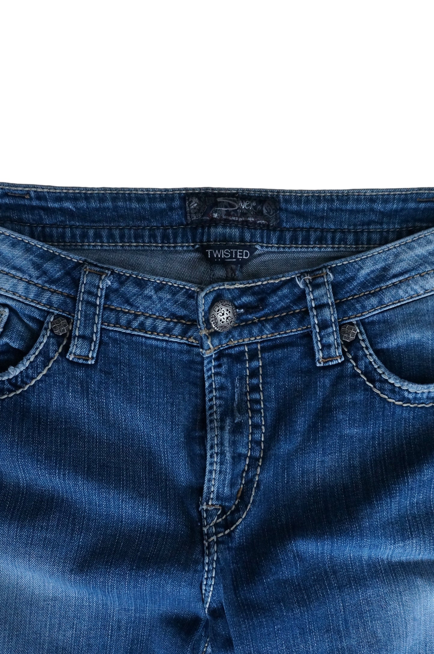 Mid Rise Boot Cut Jeans - Size 18