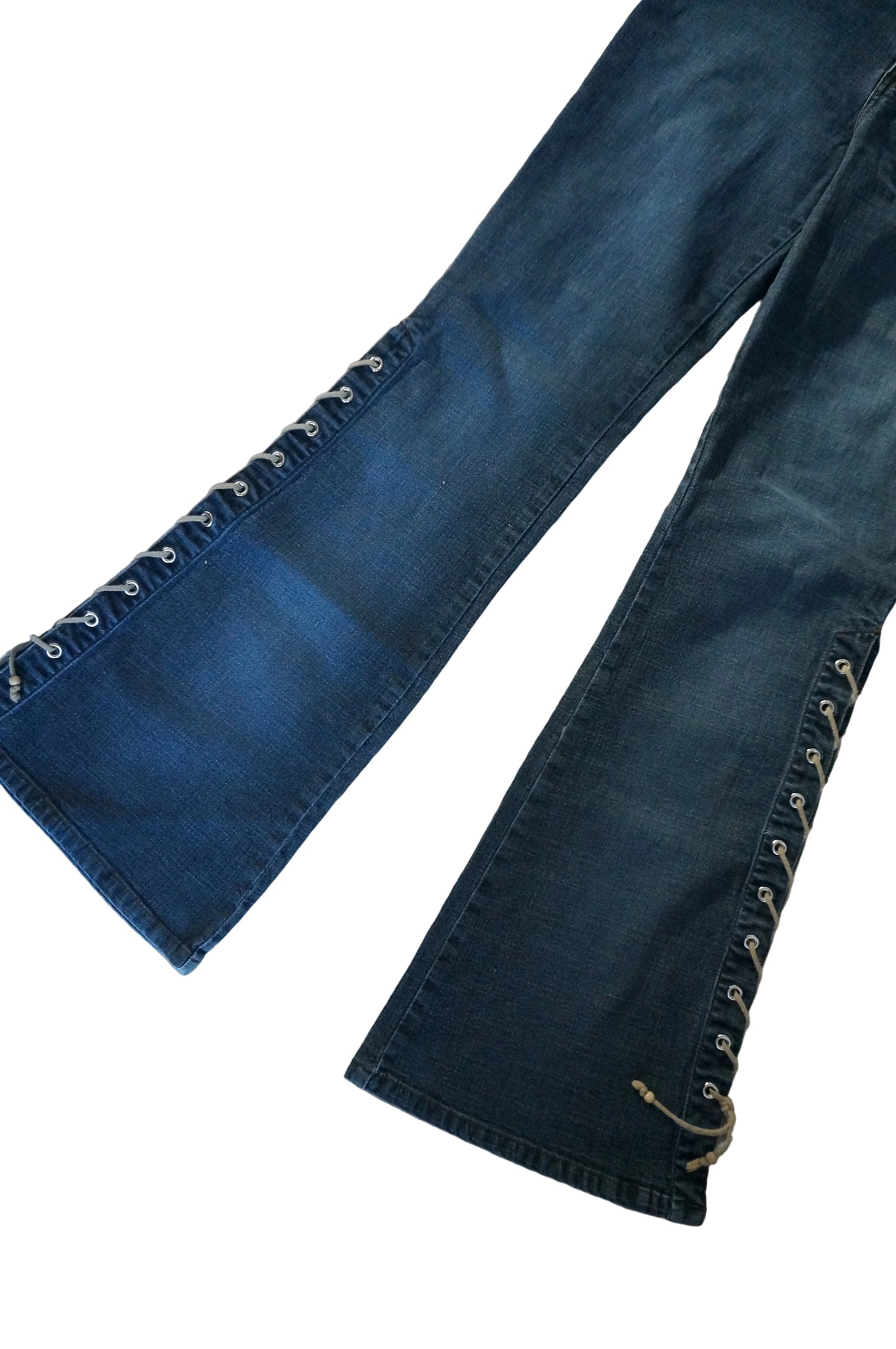 Vintage Mudd Mid Rise Lace up Flare Jeans - Size 9