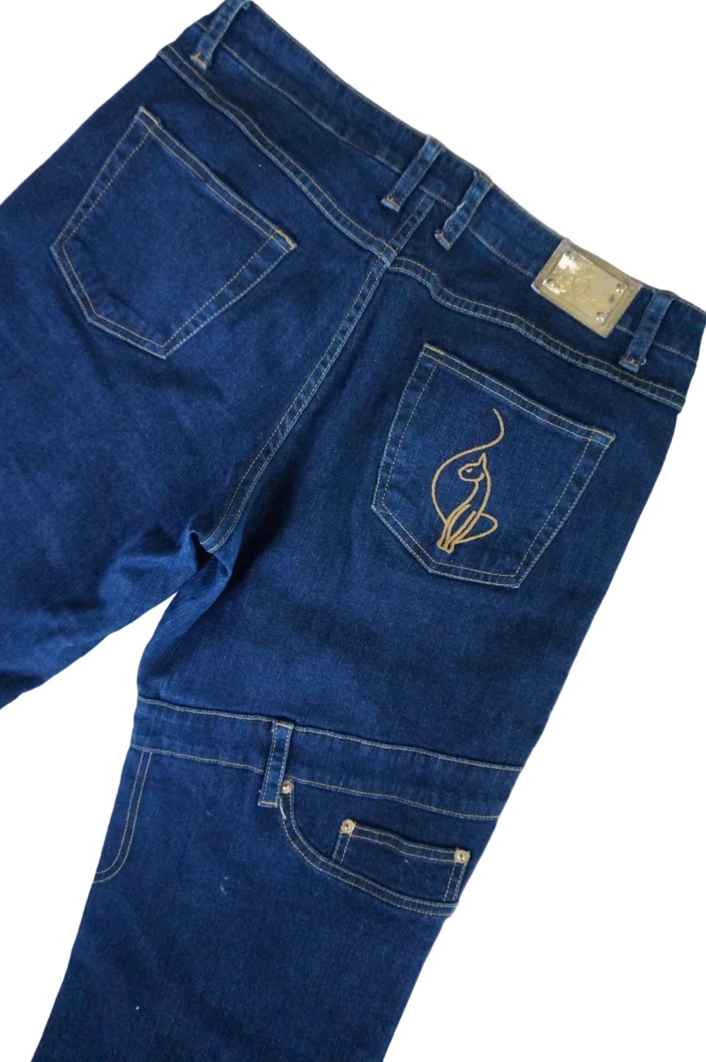 Vintage Baby Phat Multi Pocket Mid Rise Jeans - Size 13