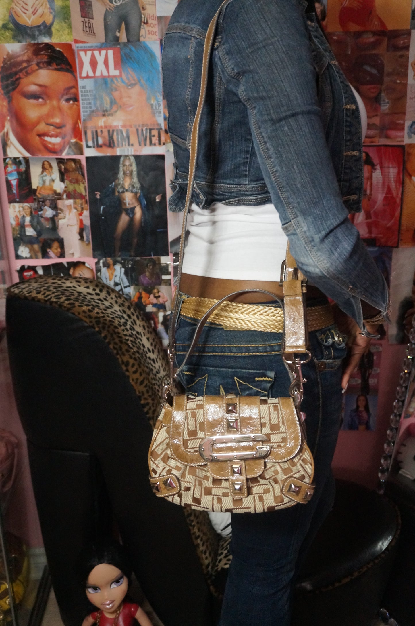 Guess monogram mini bag