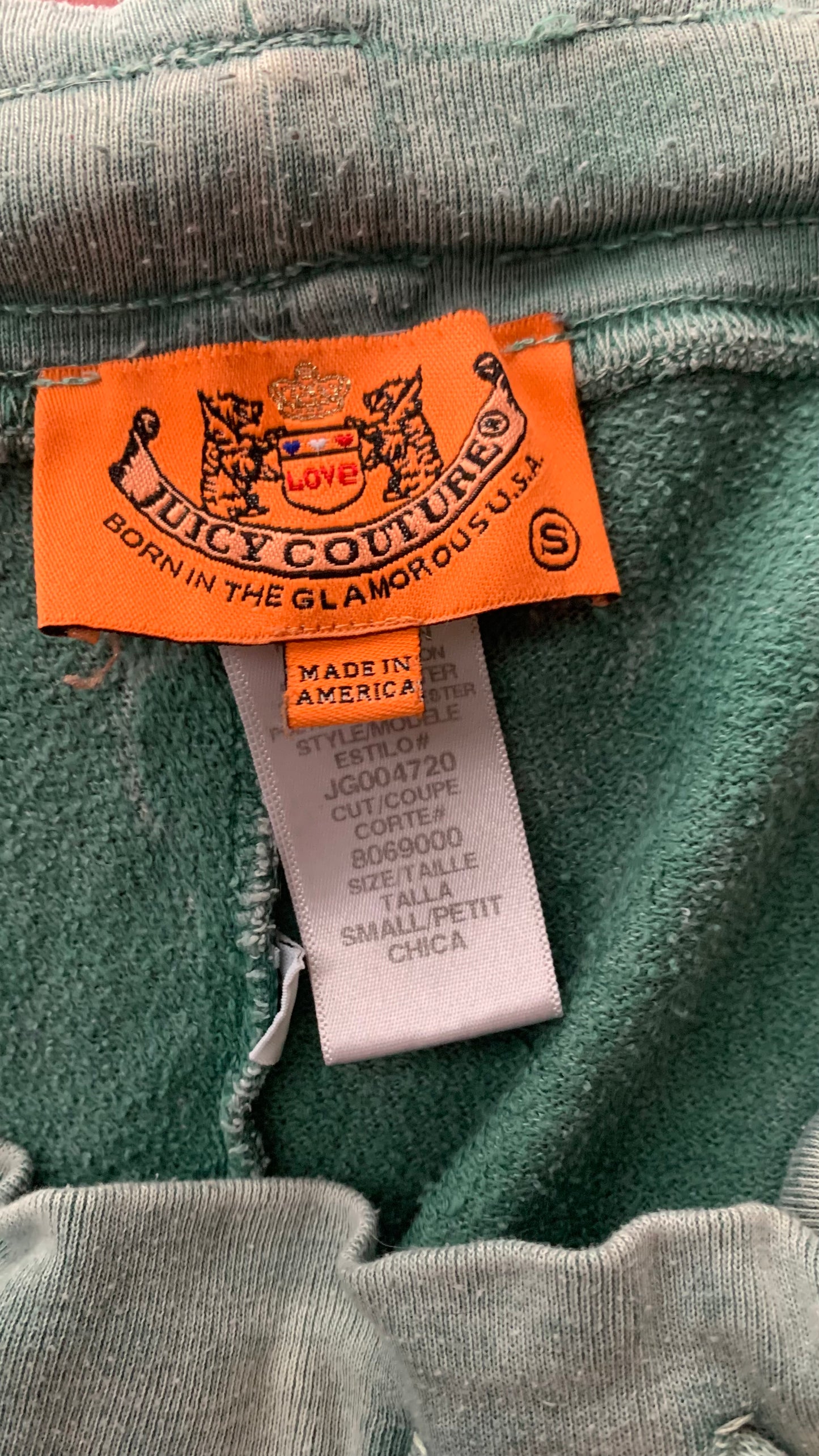 Bleached Aqua OG Vintage Juicy Couture Jogging Pants