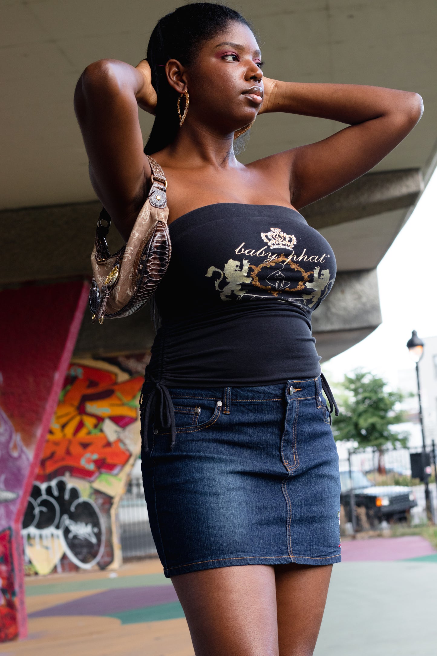 Black Baby Phat Tube Top