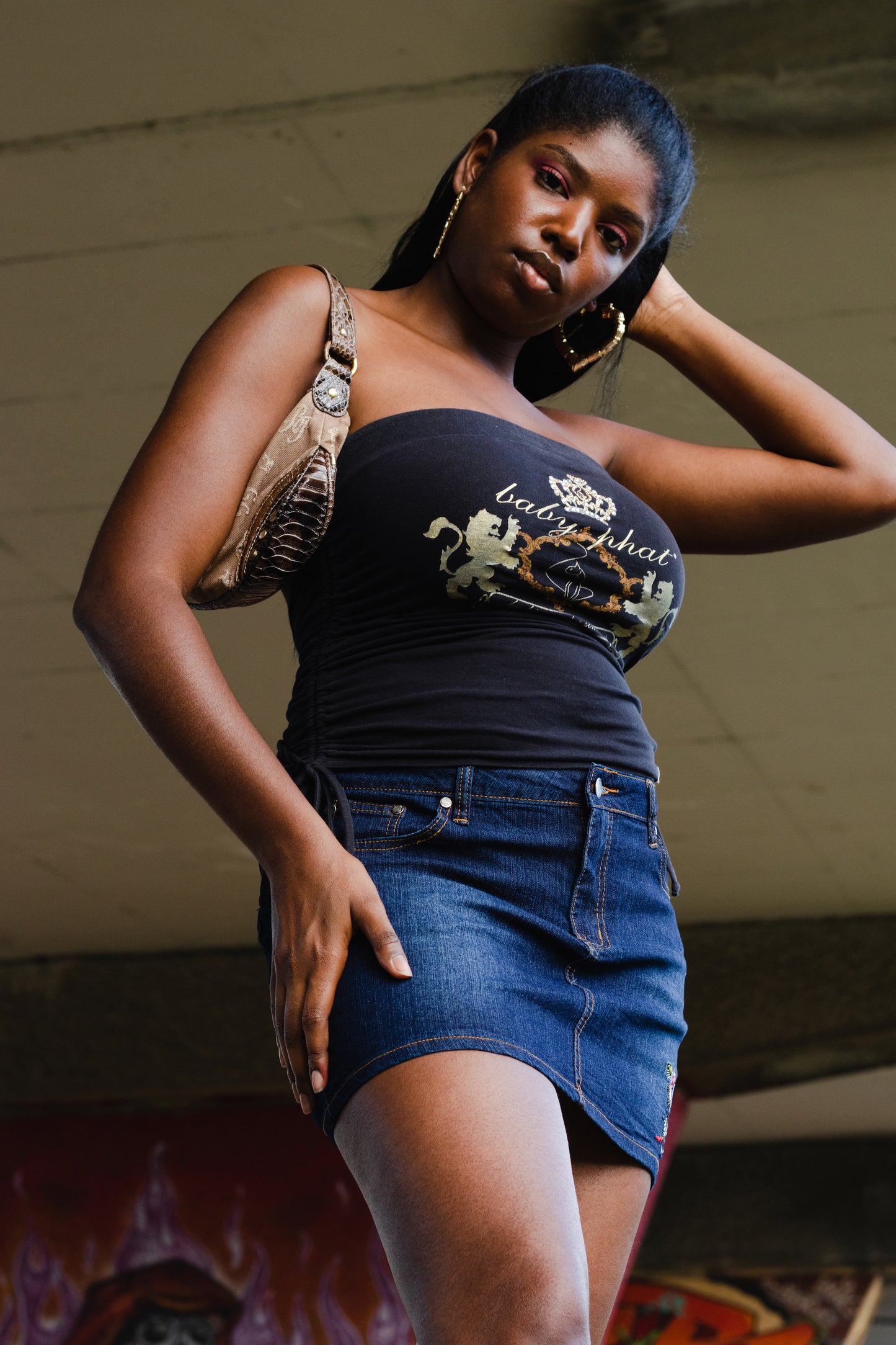 Black Baby Phat Tube Top