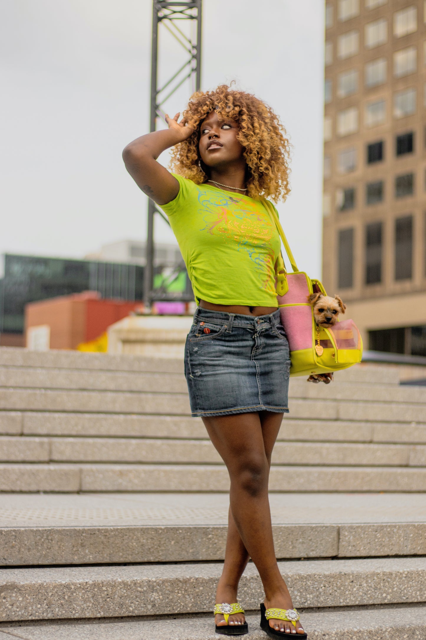 Green Apple Bottoms Baby Tee