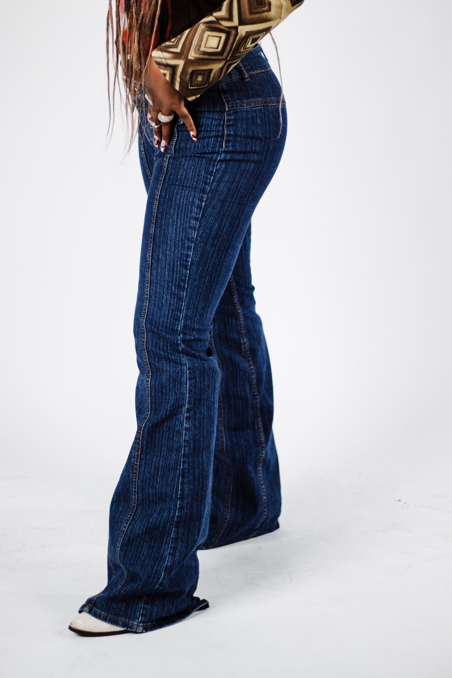 Dark Wash Flared Jeans