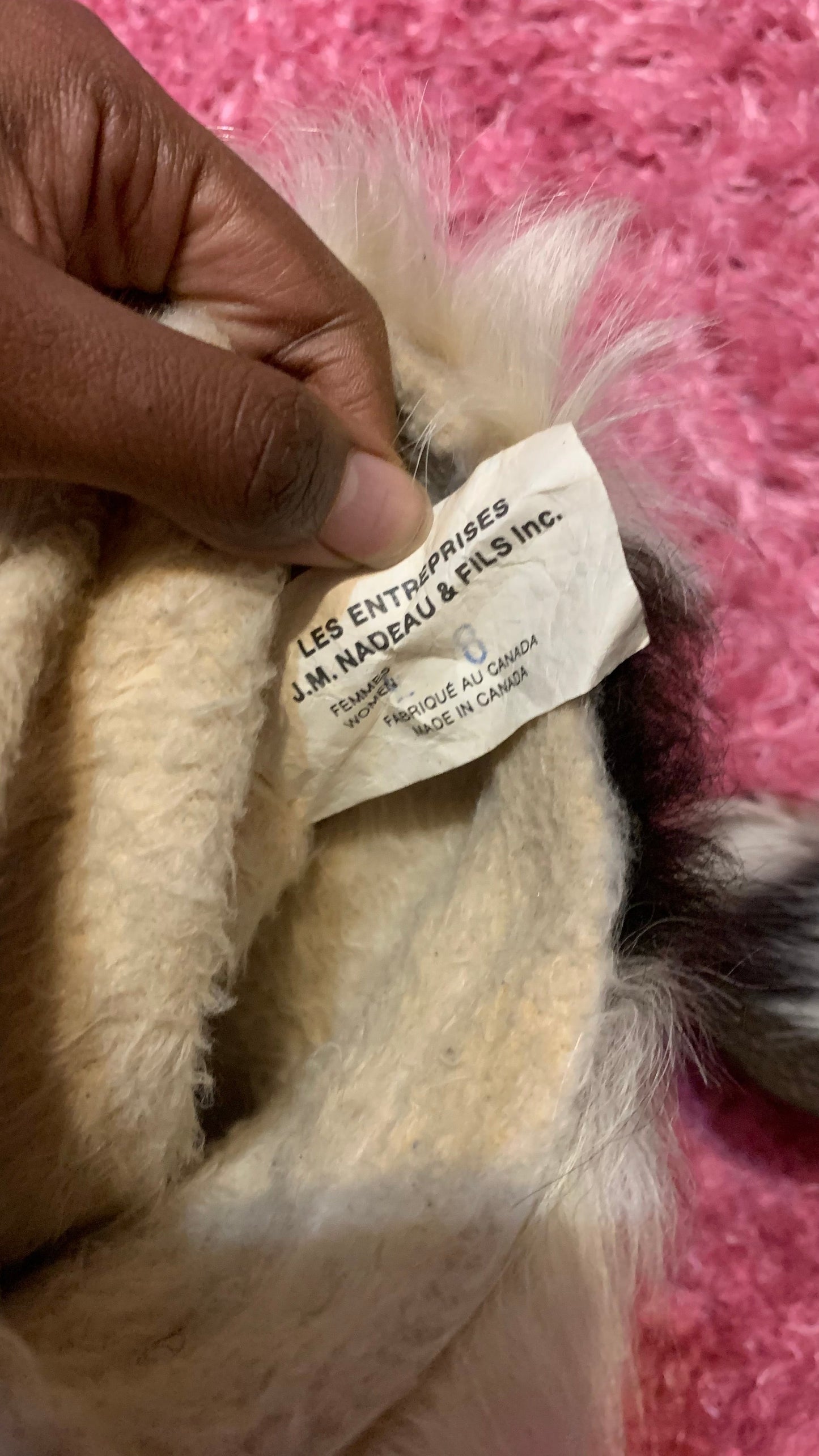 Vintage Brown and Cream Winter Boots