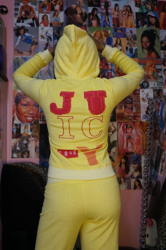 Yellow Terry Cloth Juicy Couture Tracksuit