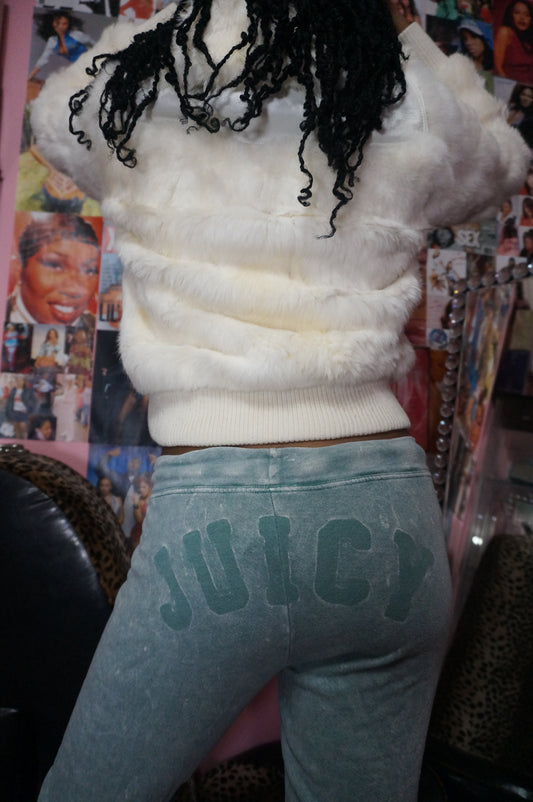 Bleached Aqua OG Vintage Juicy Couture Jogging Pants