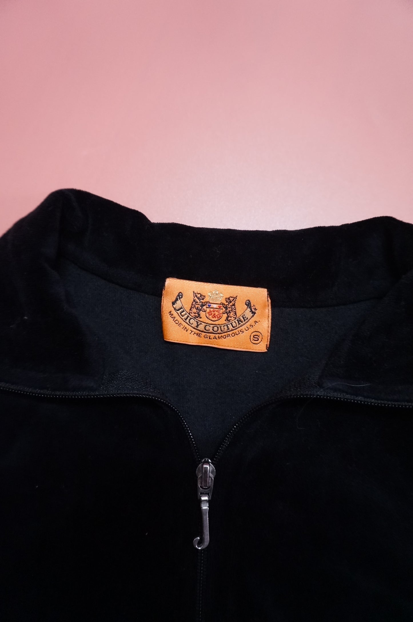 Black OG Vintage Mock Neck Juicy Couture Track Jacket