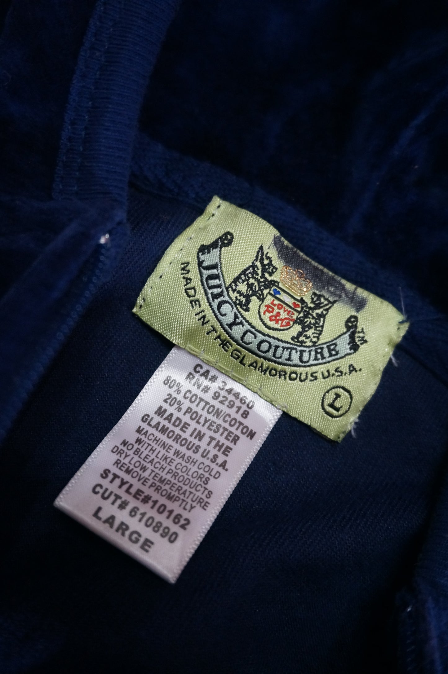 Royal Navy Blue OG Vintage Juicy Couture Track Jacket