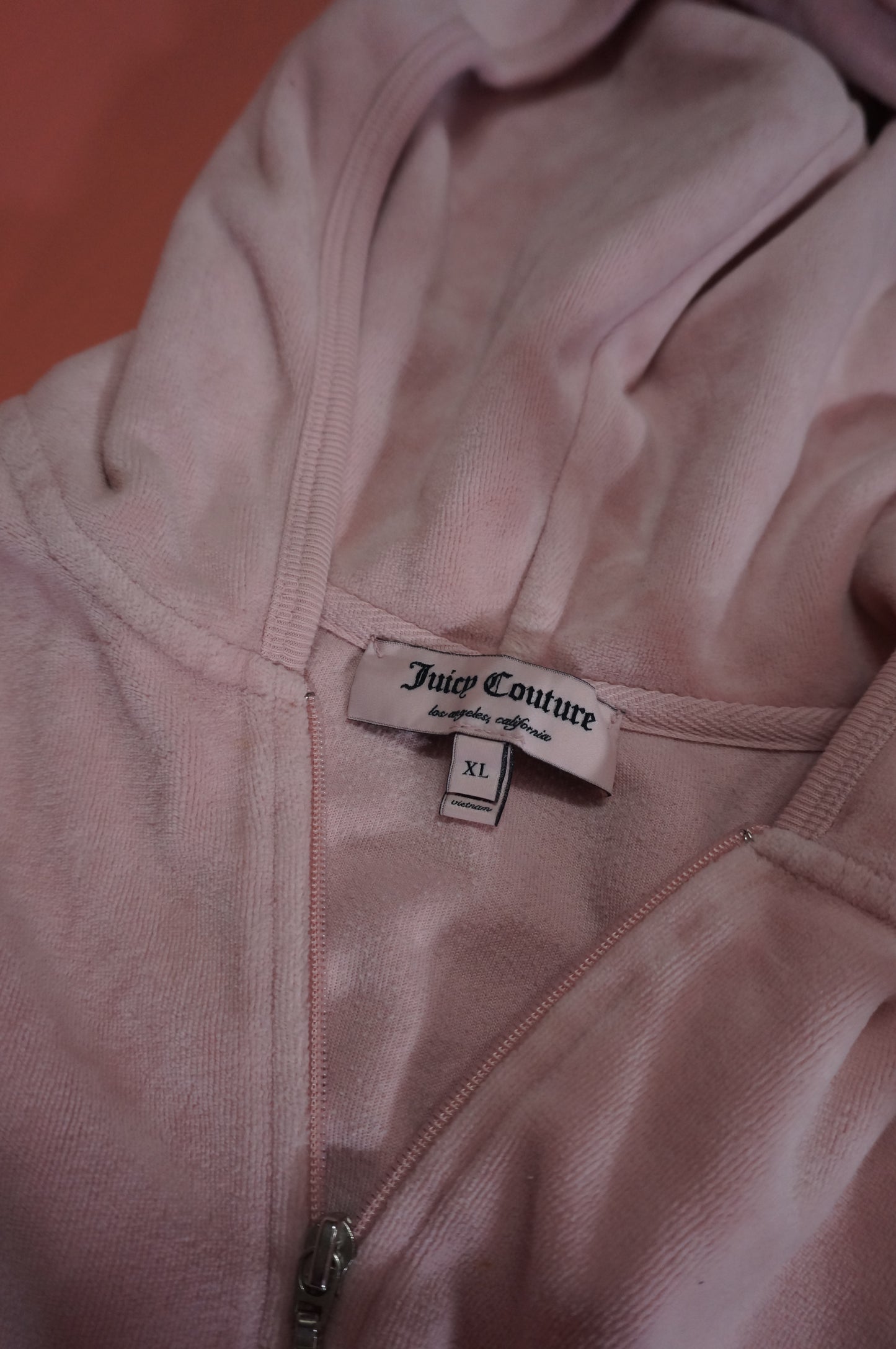 Baby Pink Velour Juicy Couture Tracksuit
