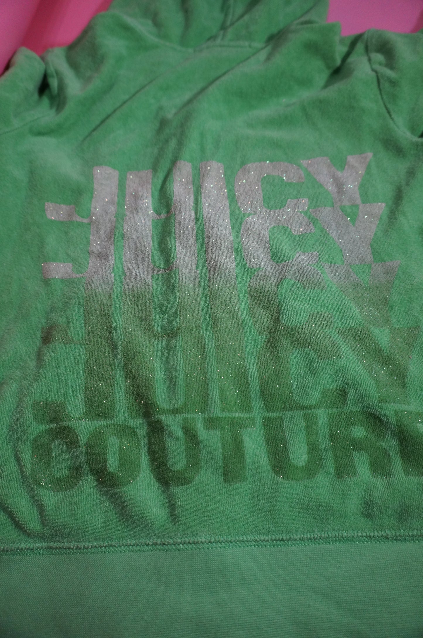 Green Terry Cloth Juicy Couture Tracksuit