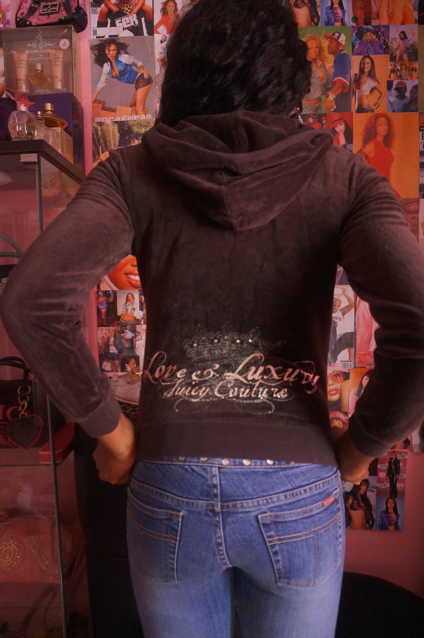 Dark Brown Juicy Couture tracksuit top