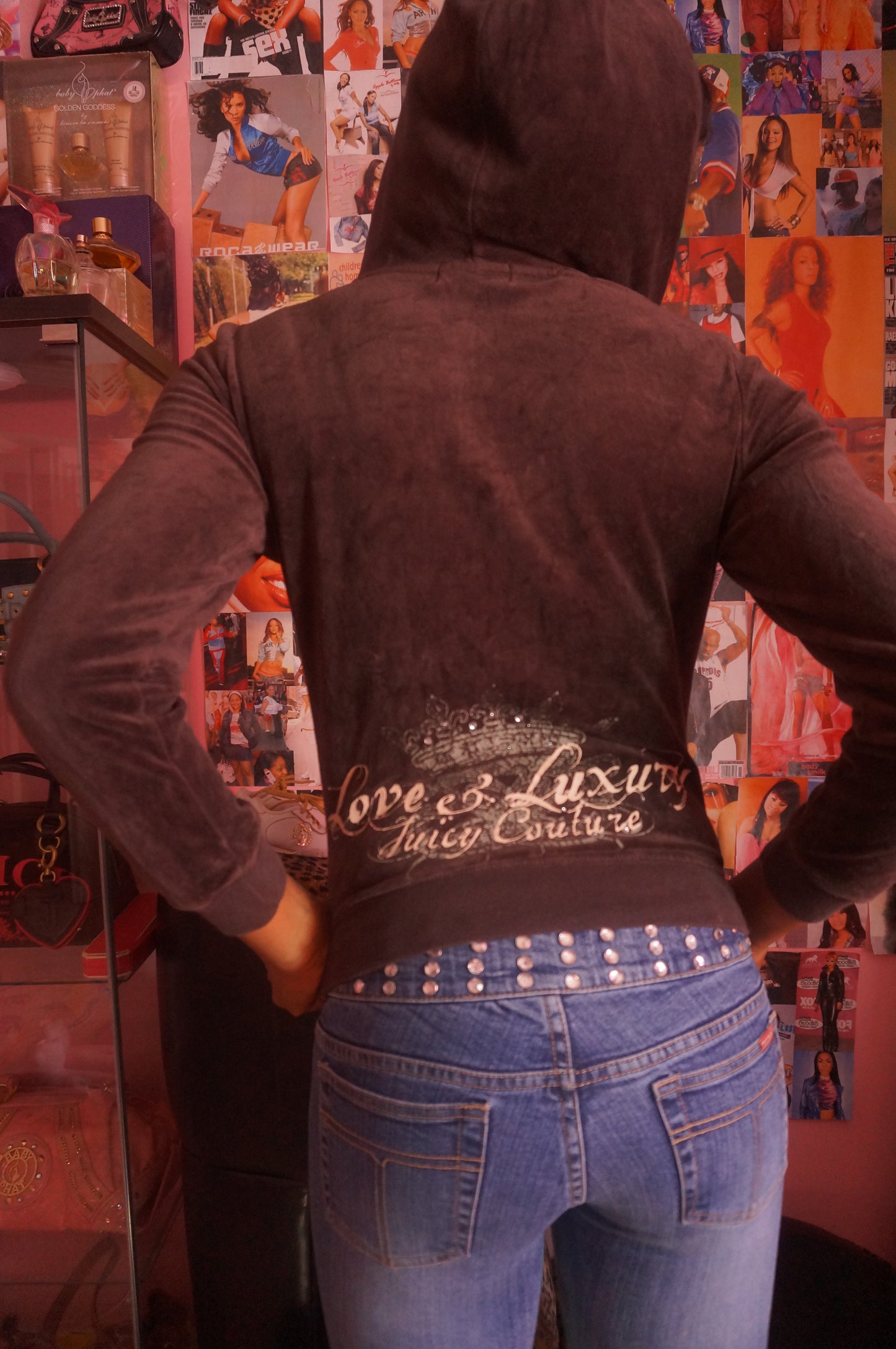 Dark Brown Juicy Couture tracksuit top