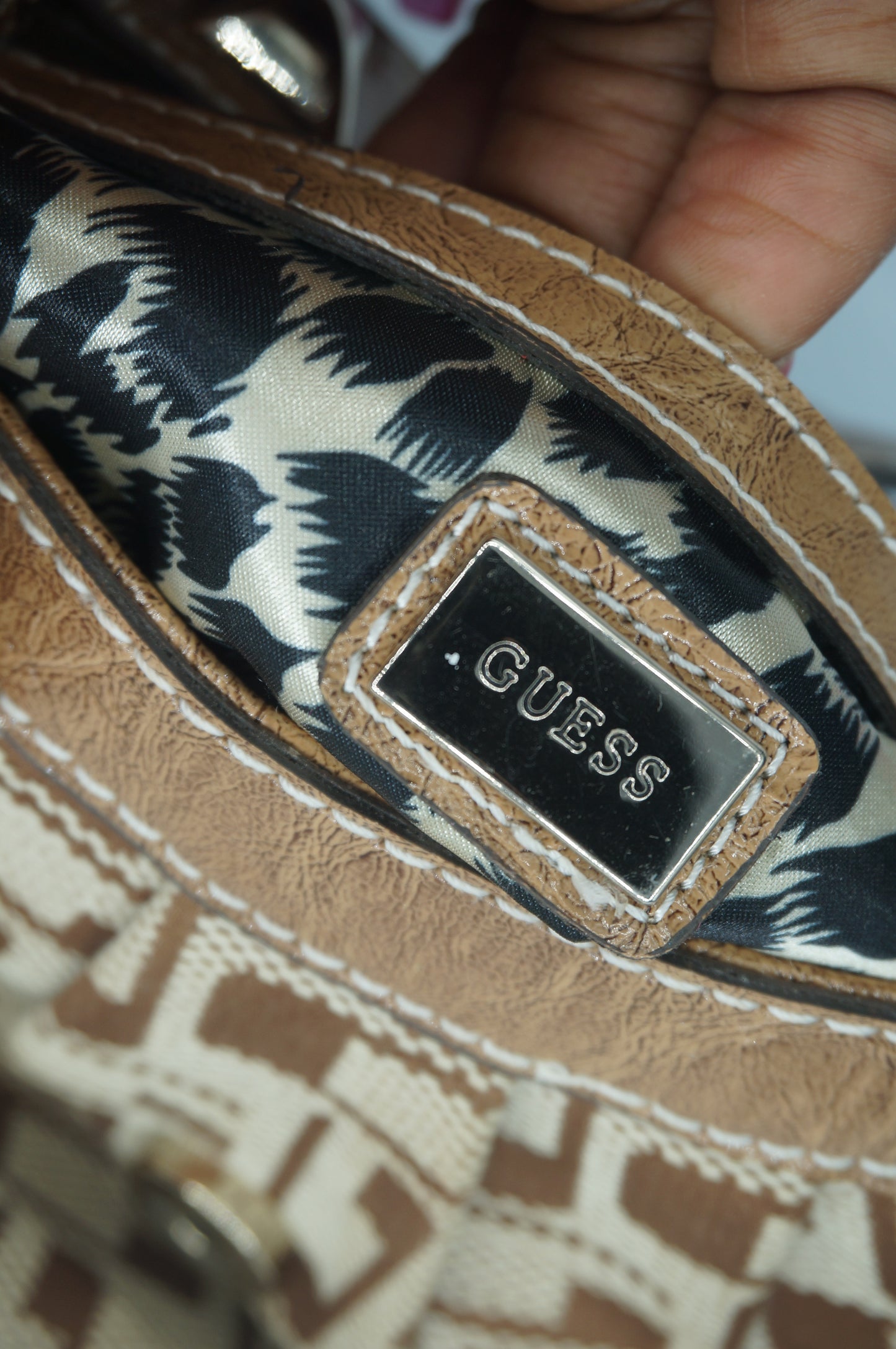 Guess monogram mini bag