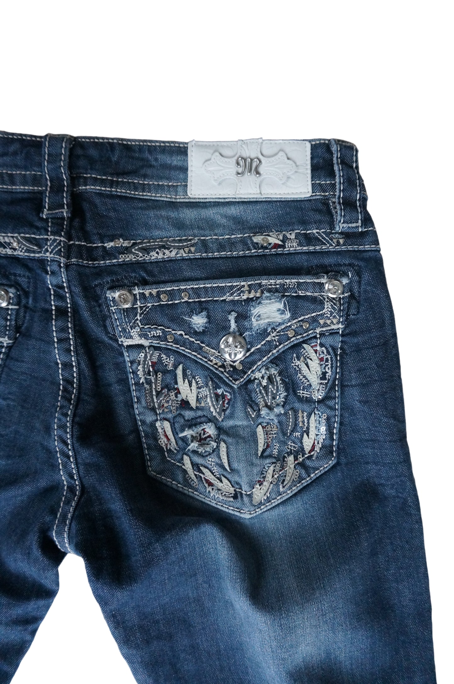 Angel Wings Miss Me Jeans