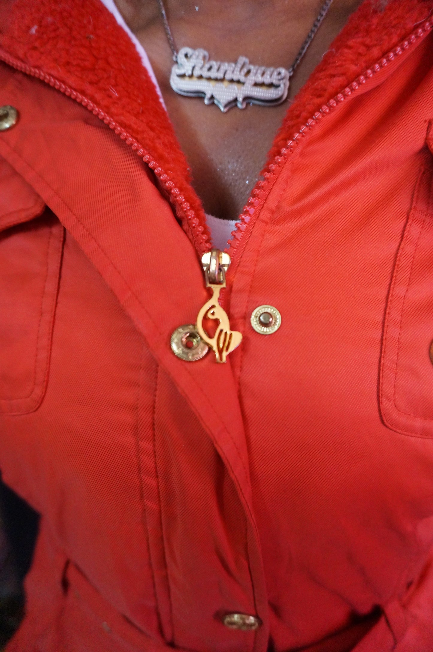 Red Baby Phat Parka Coat