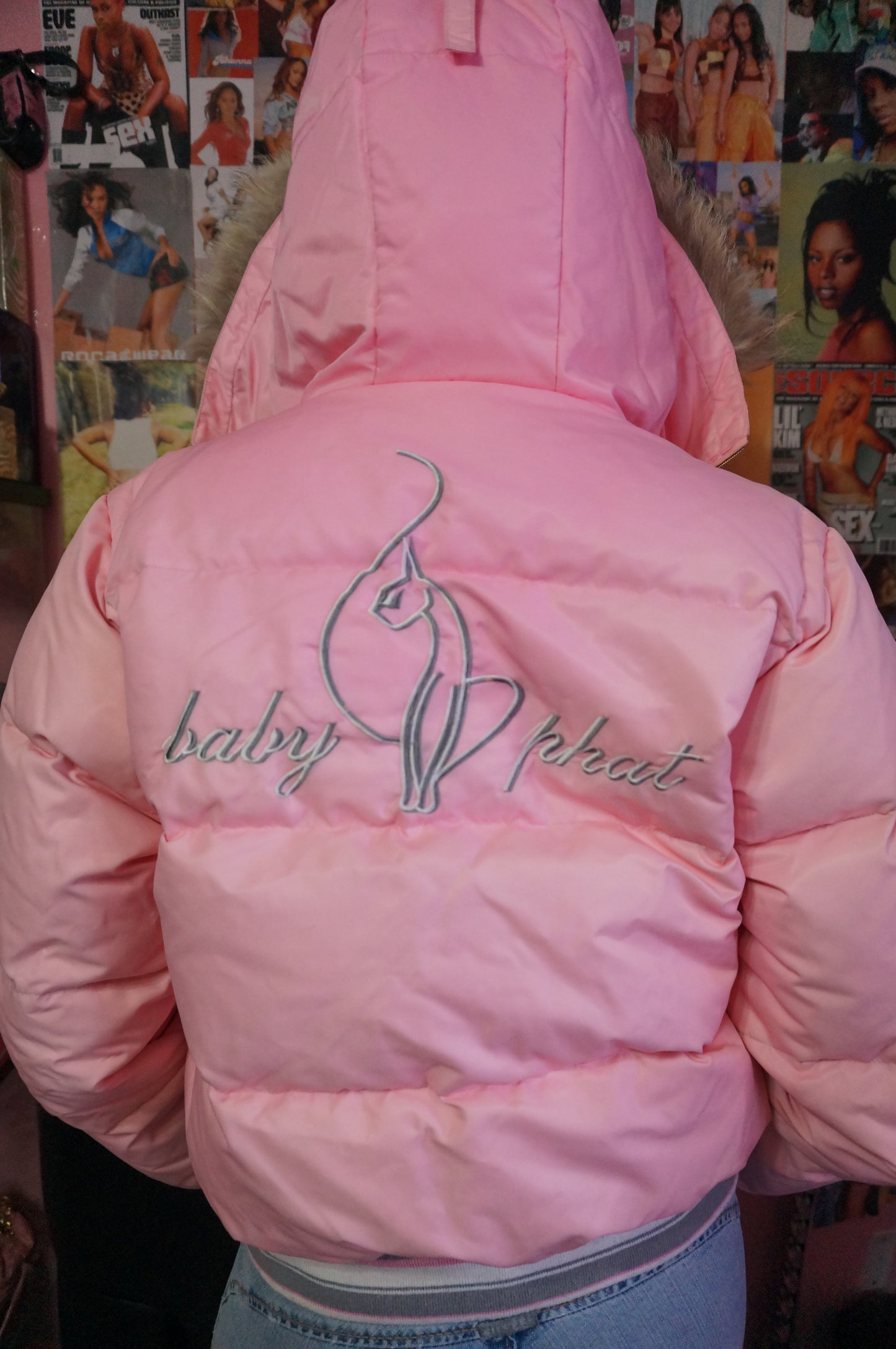 Baby Pink Baby Phat Puffer Jacket