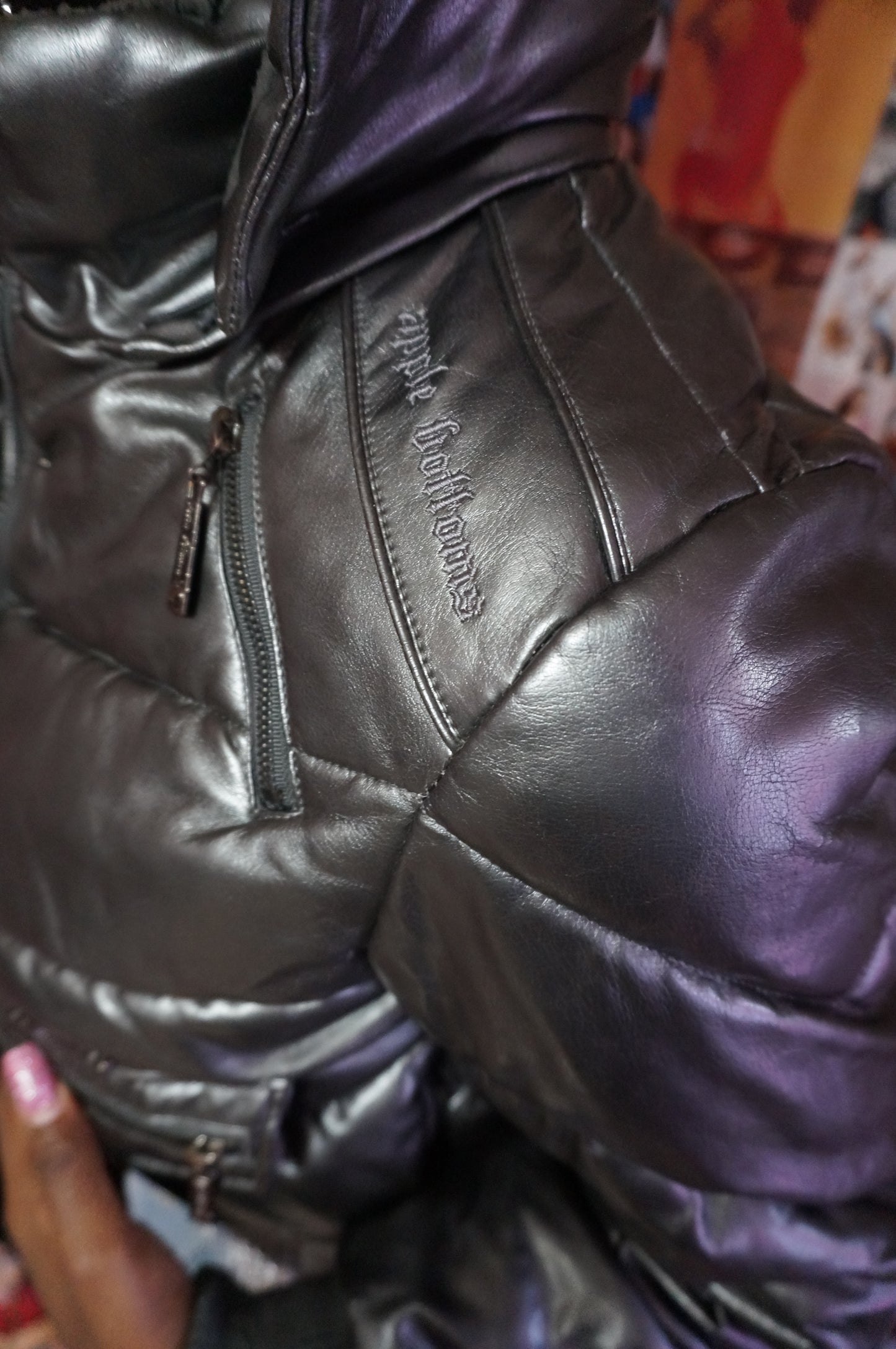 Chrome Apple Bottoms Puffer Coat