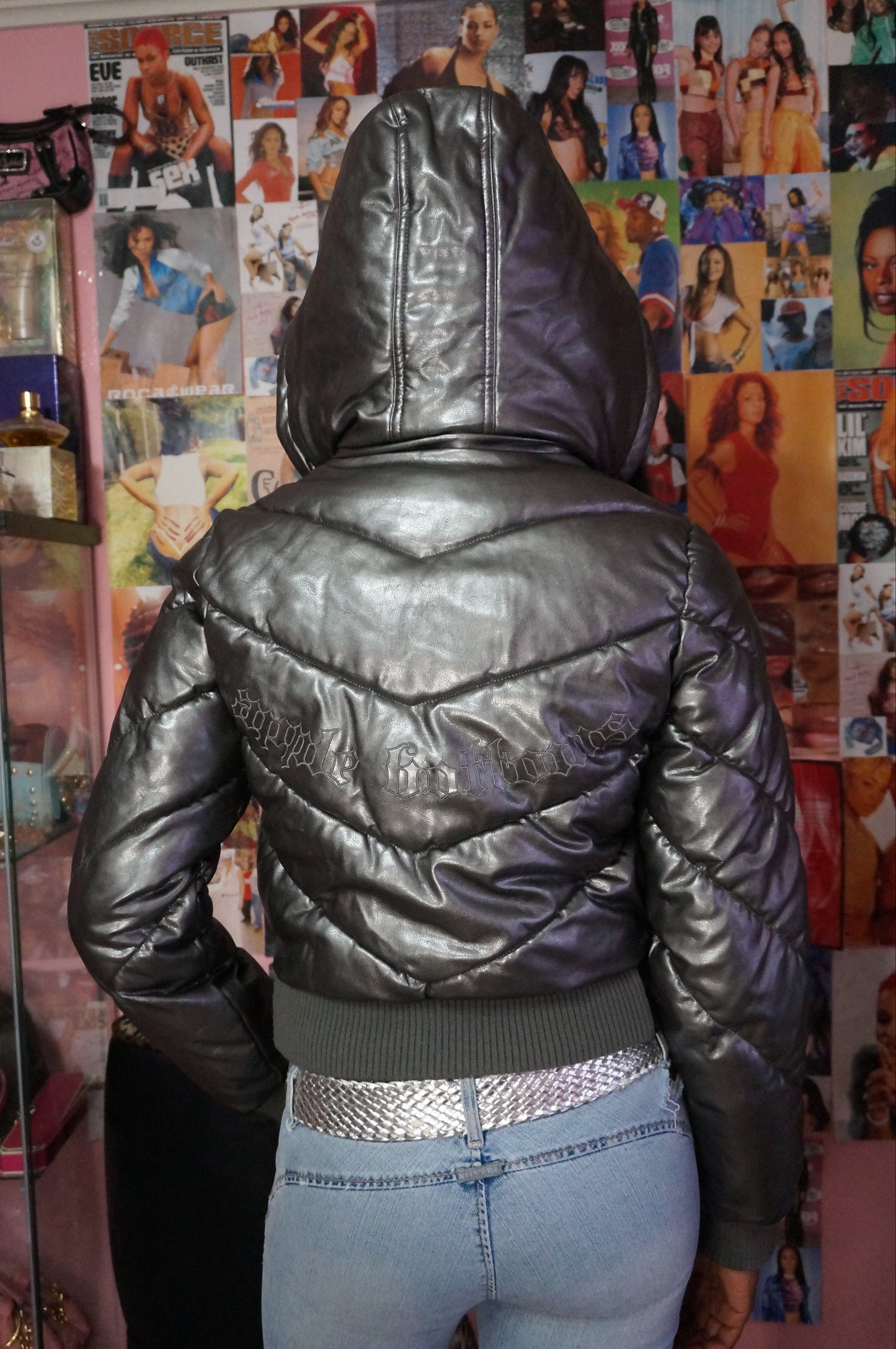 Chrome Apple Bottoms Puffer Coat