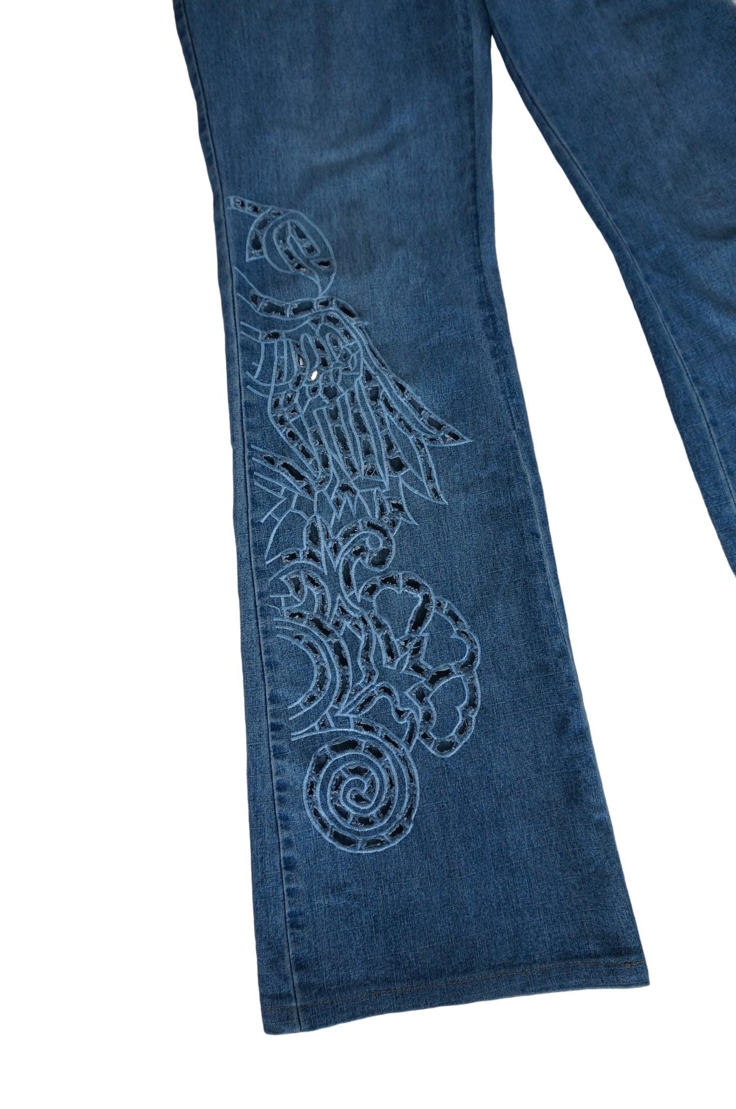 Cappucino Low Rise Flare Jeans - Size 7