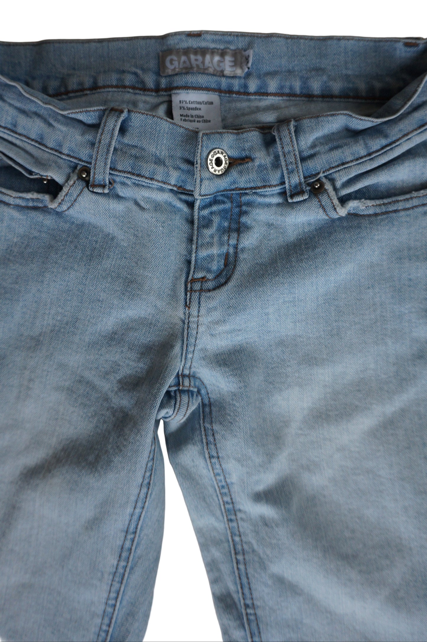 Vintage Garage Low Rise Light Wash Jeans - Size 3