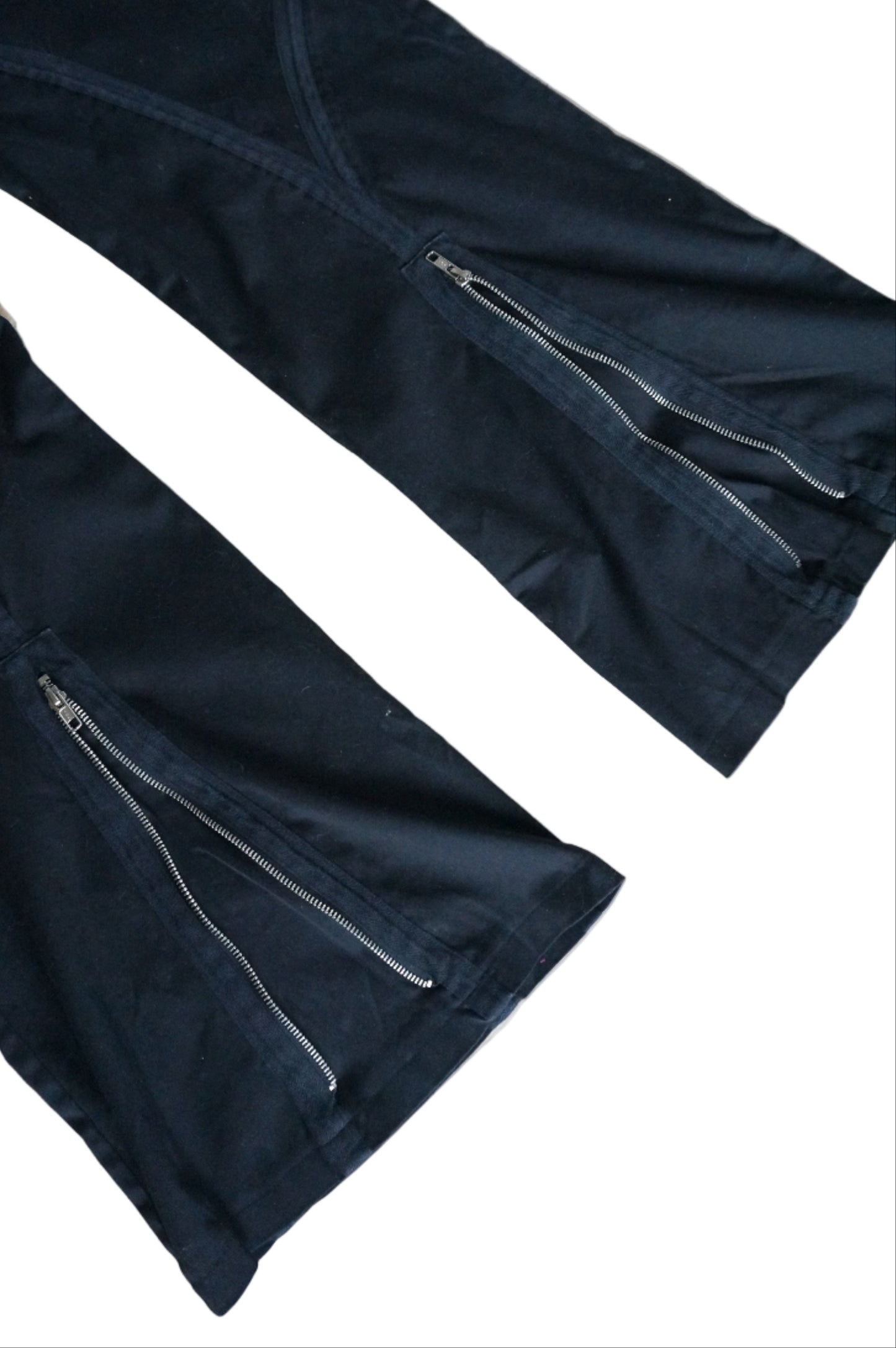 MXM Multi Zipper Black Pants - Size 22