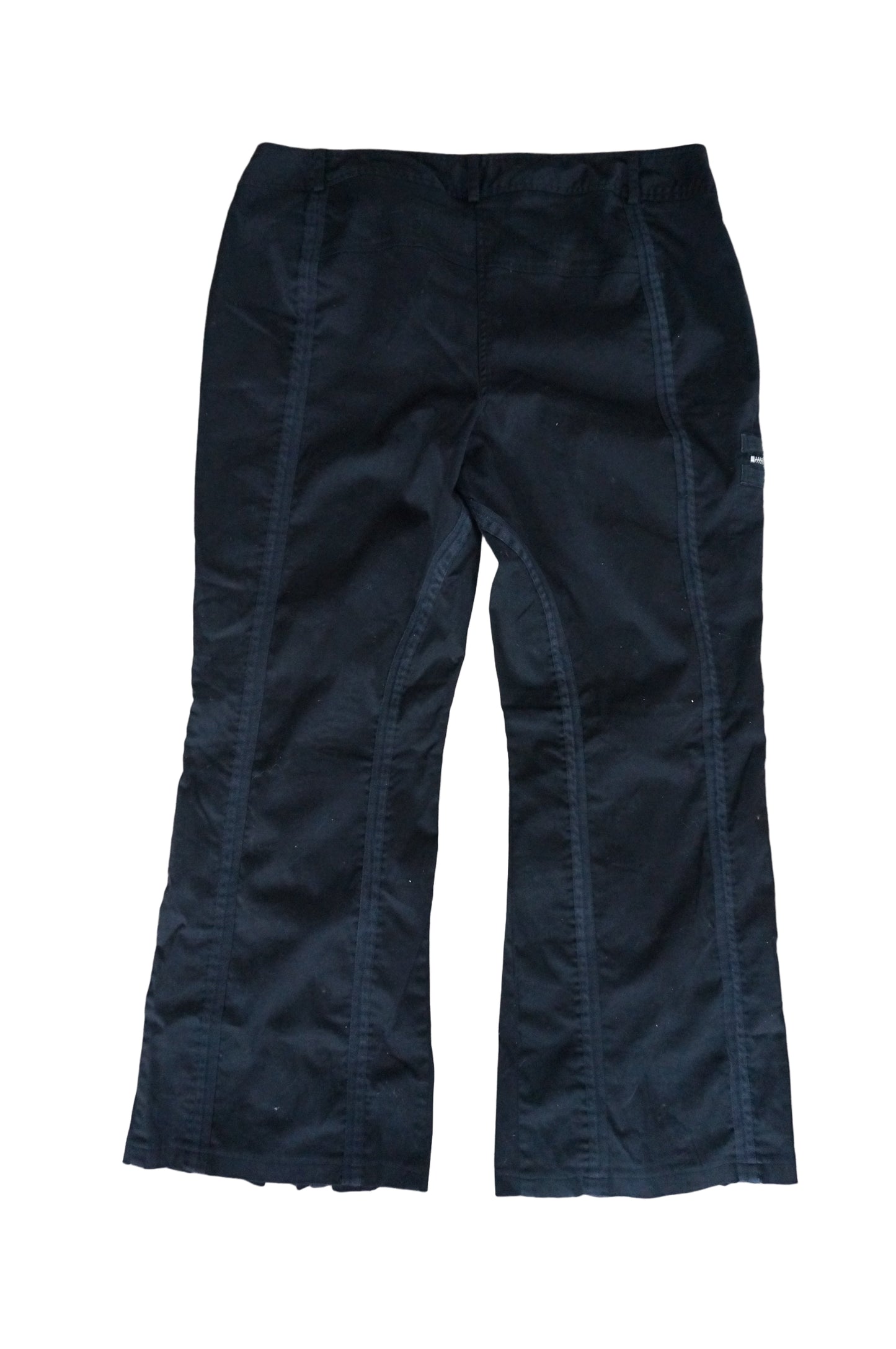 MXM Multi Zipper Black Pants - Size 22