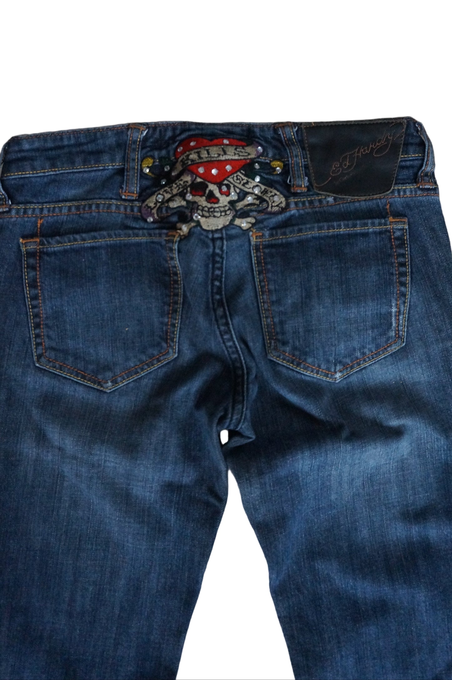 Vintage Low Rise Ed Hardy Skinny Jeans - Size 3