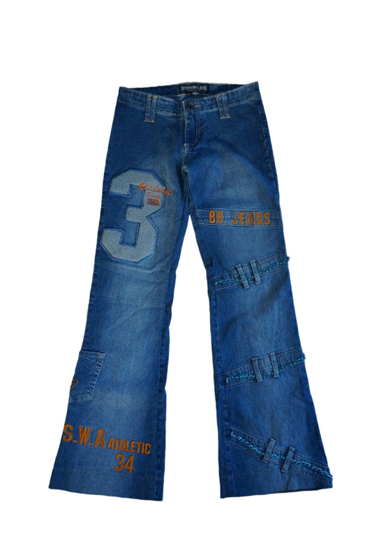 Low Rise Racer Girl Jeans - Size 4