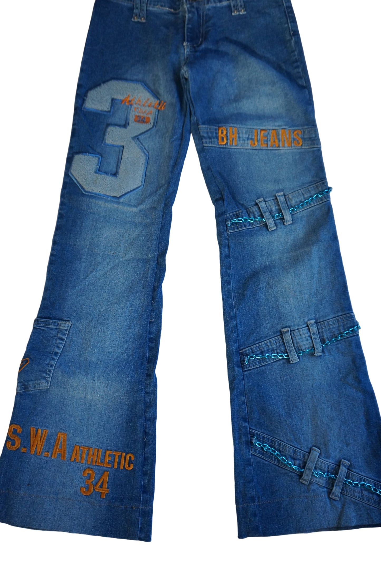 Low Rise Racer Girl Jeans - Size 4