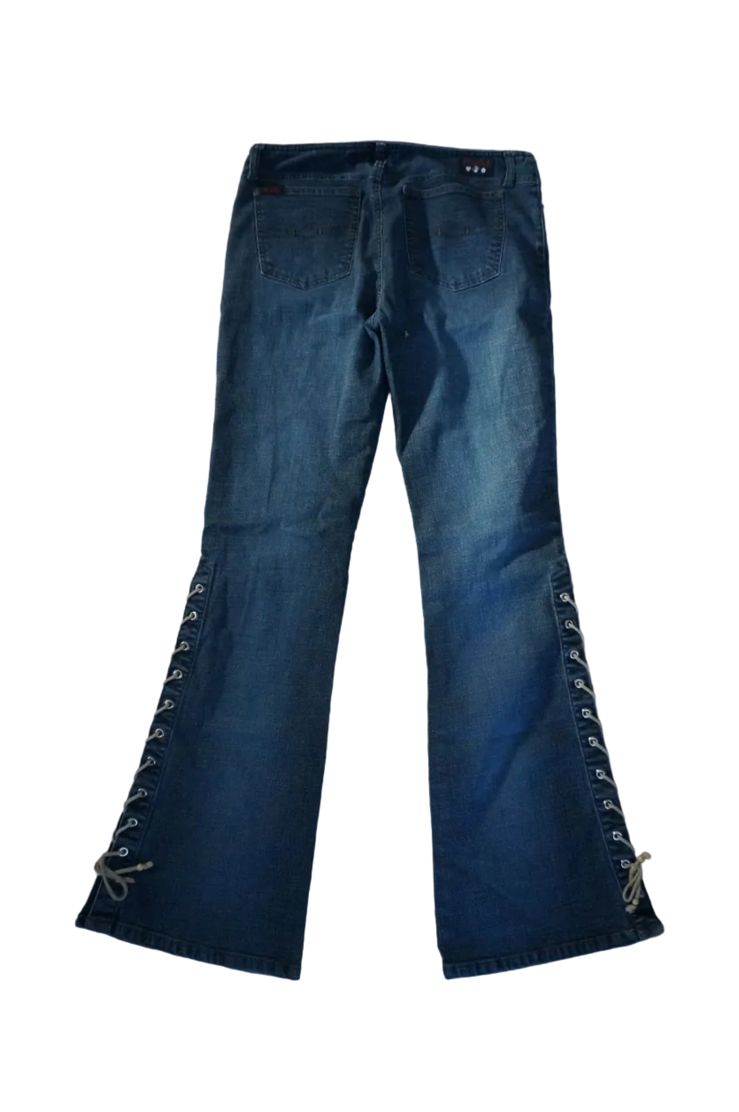 Vintage Mudd Mid Rise Lace up Flare Jeans - Size 9