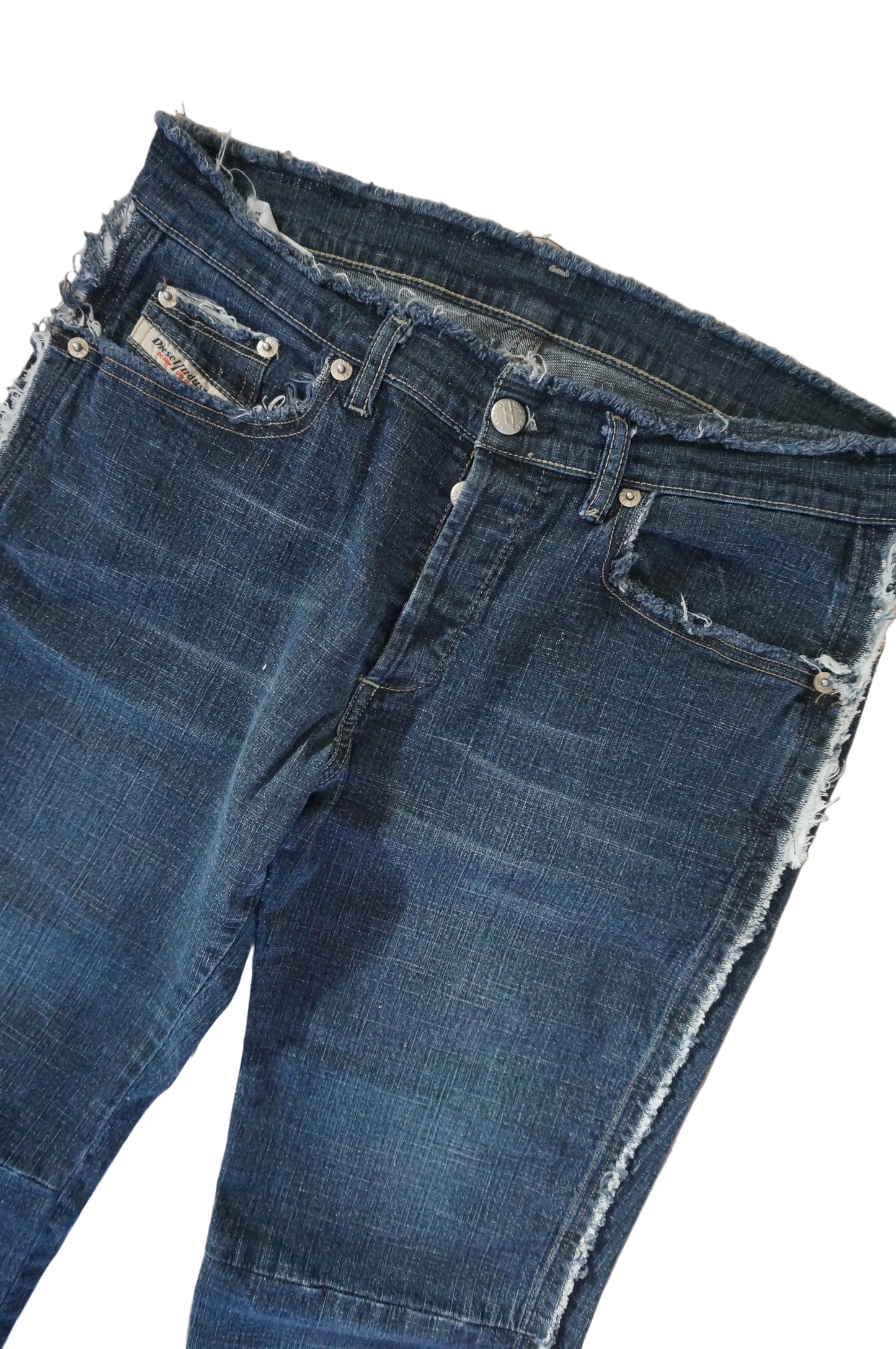 Vintage Diesel Distressed Mid Rise Bootcut Jeans - Size 8
