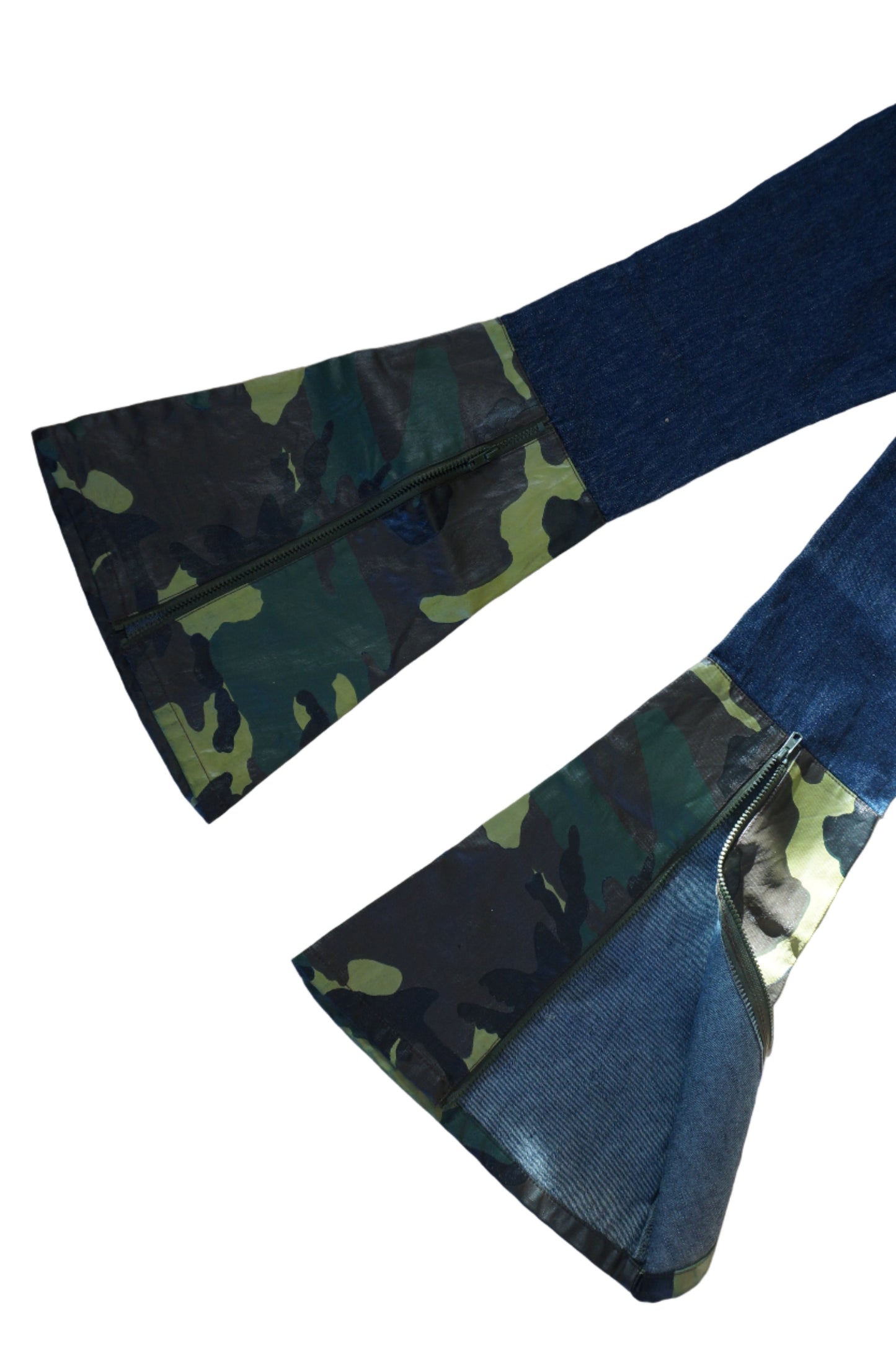 Macgirl Camo Rave Bell Bottom Jeans - Size 3