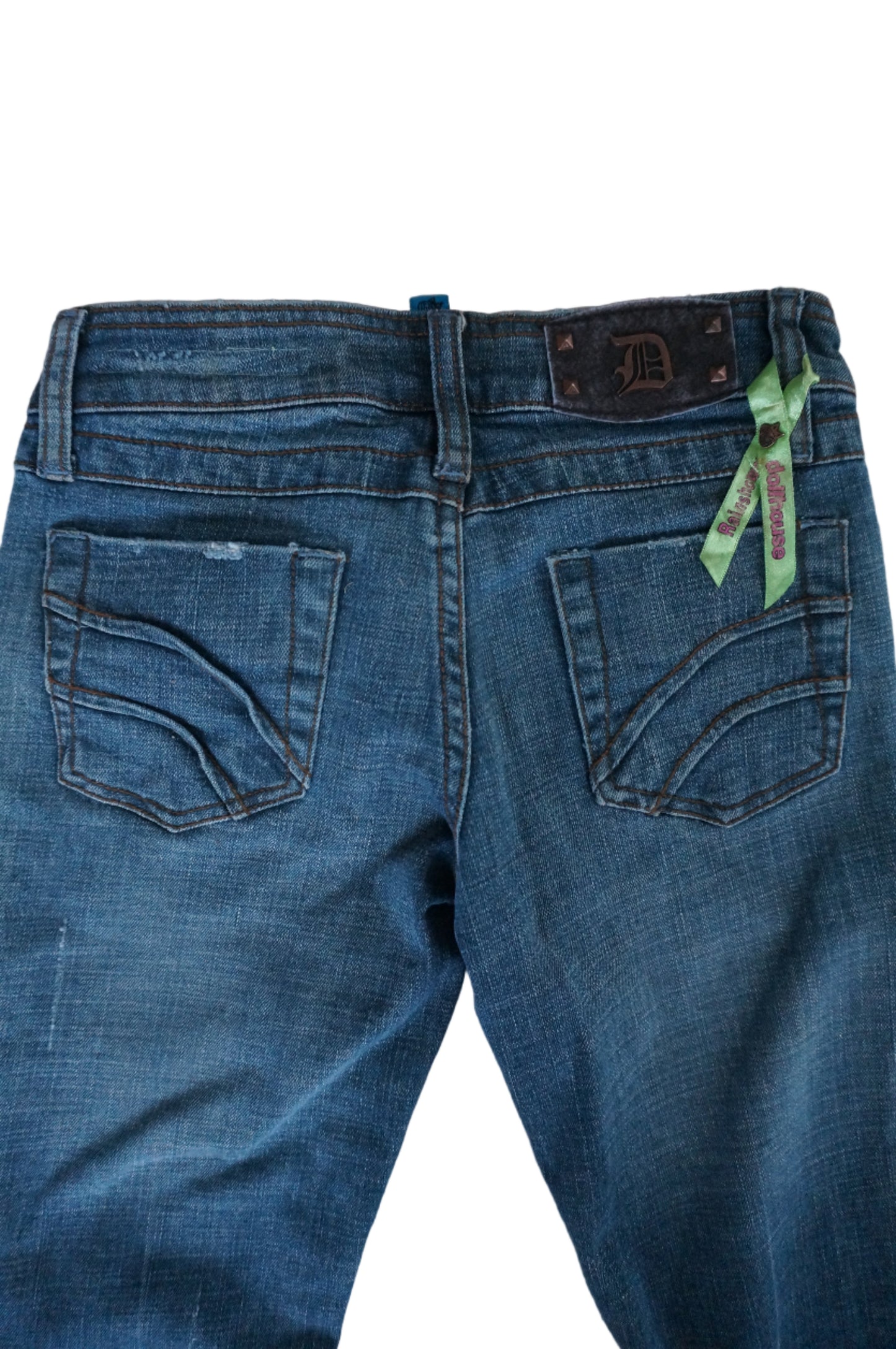 Vintage Low Rise Mid Wash Dollhouse Jeans - Size 0 & 1