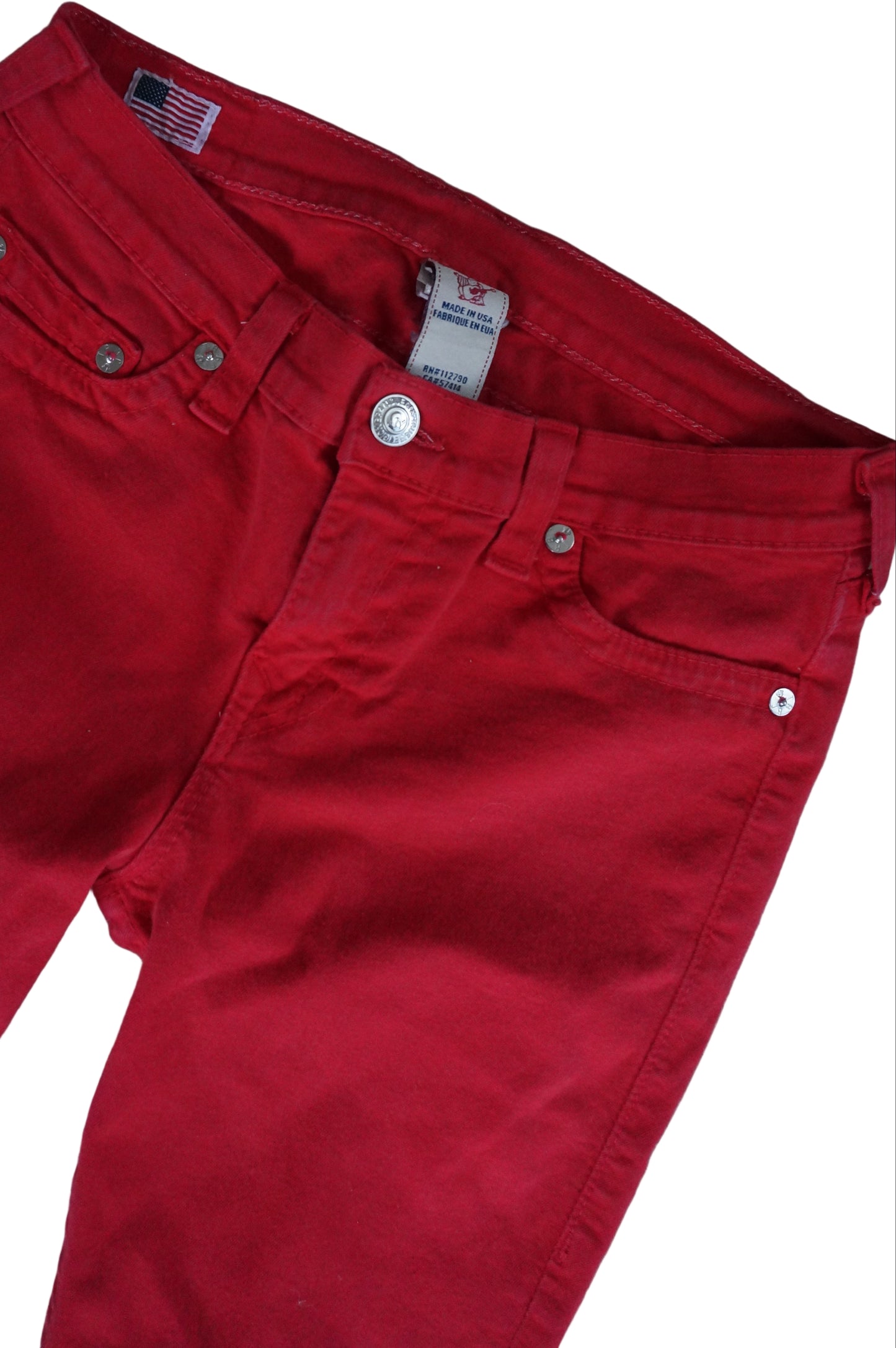 Vintage Red True Religion Skinny Jeans - Size 8