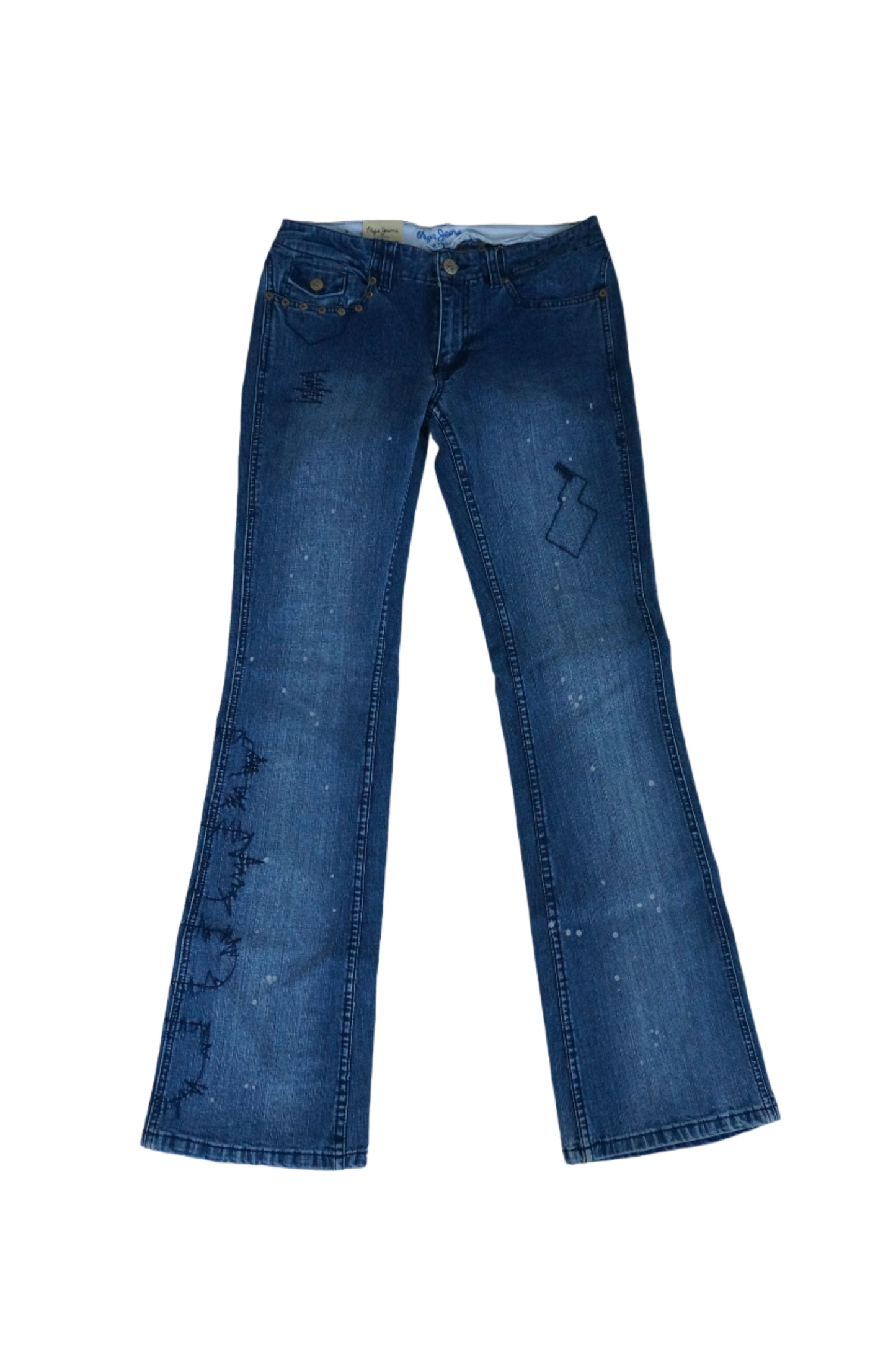 Pepe Jeans Boot Cut Mid Rise Jeans - Size 6