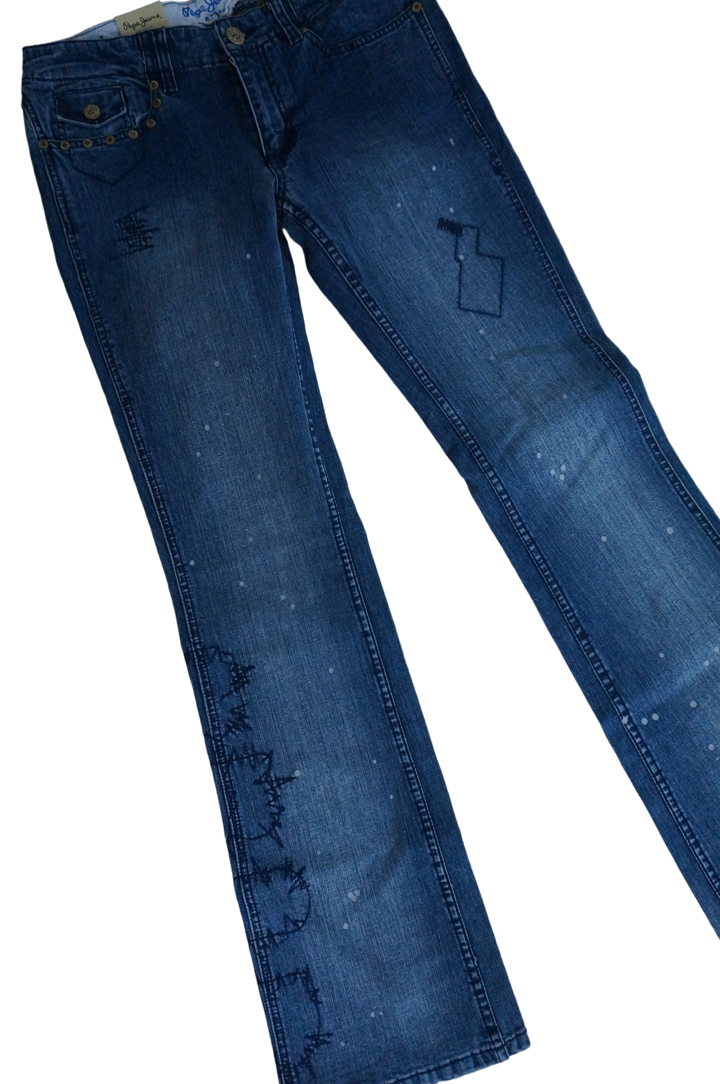 Pepe Jeans Boot Cut Mid Rise Jeans - Size 6